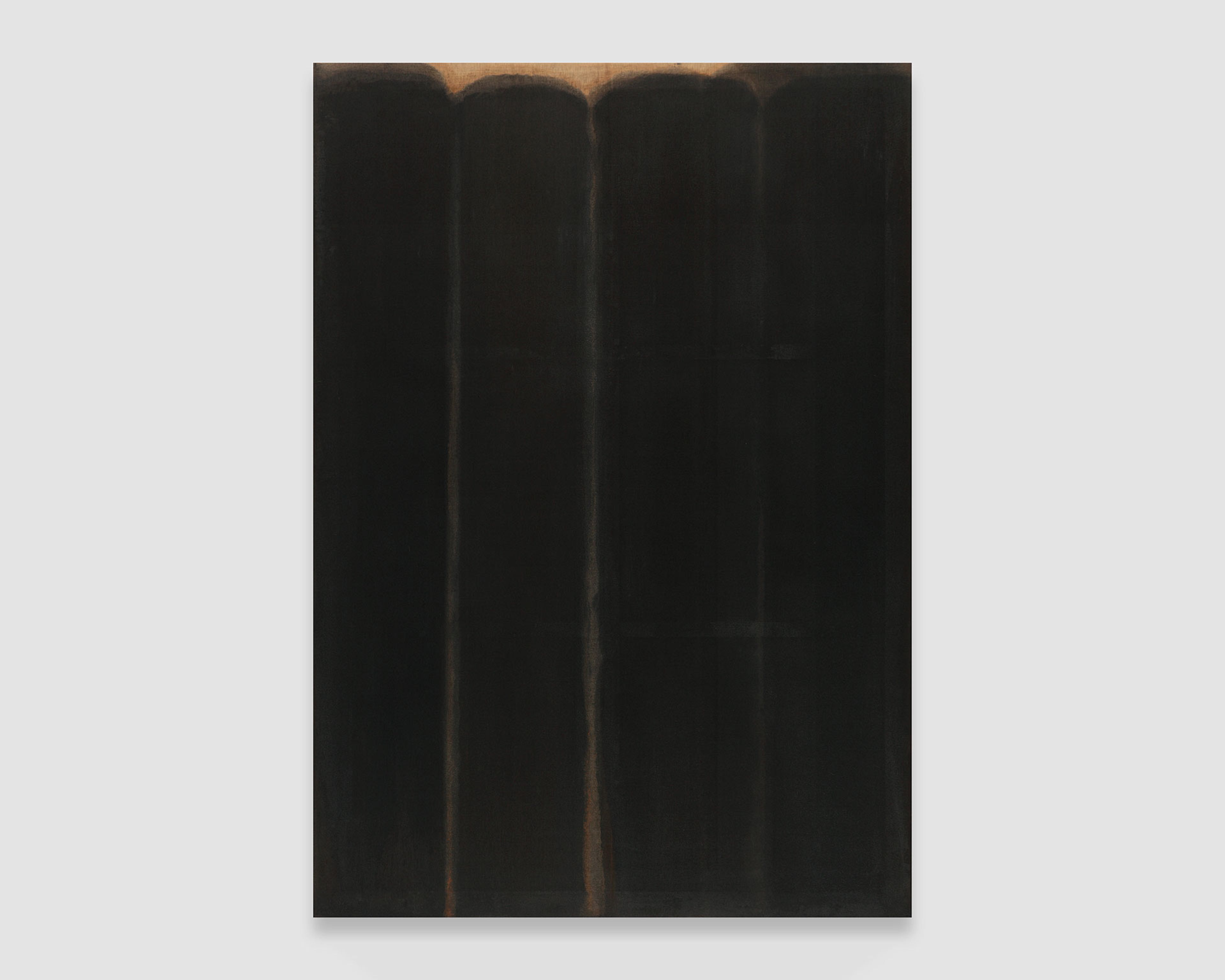 A painting by Yun Hyong-keun, titled Ultramarine Umber, dated 1976.