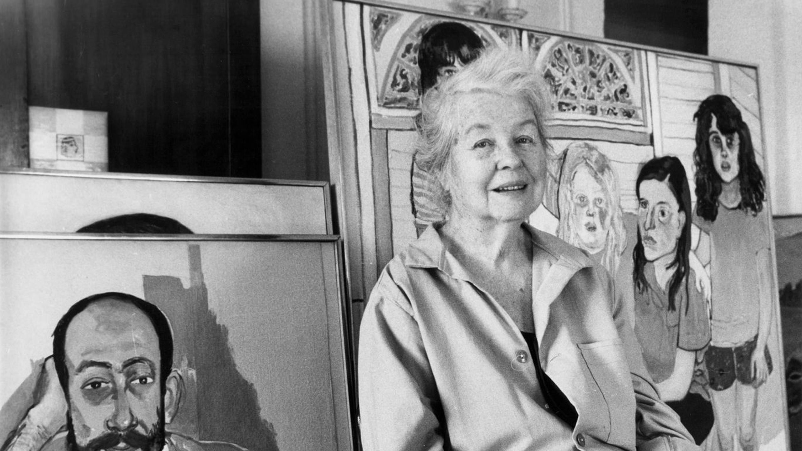 Alice Neel in her studio, 1980