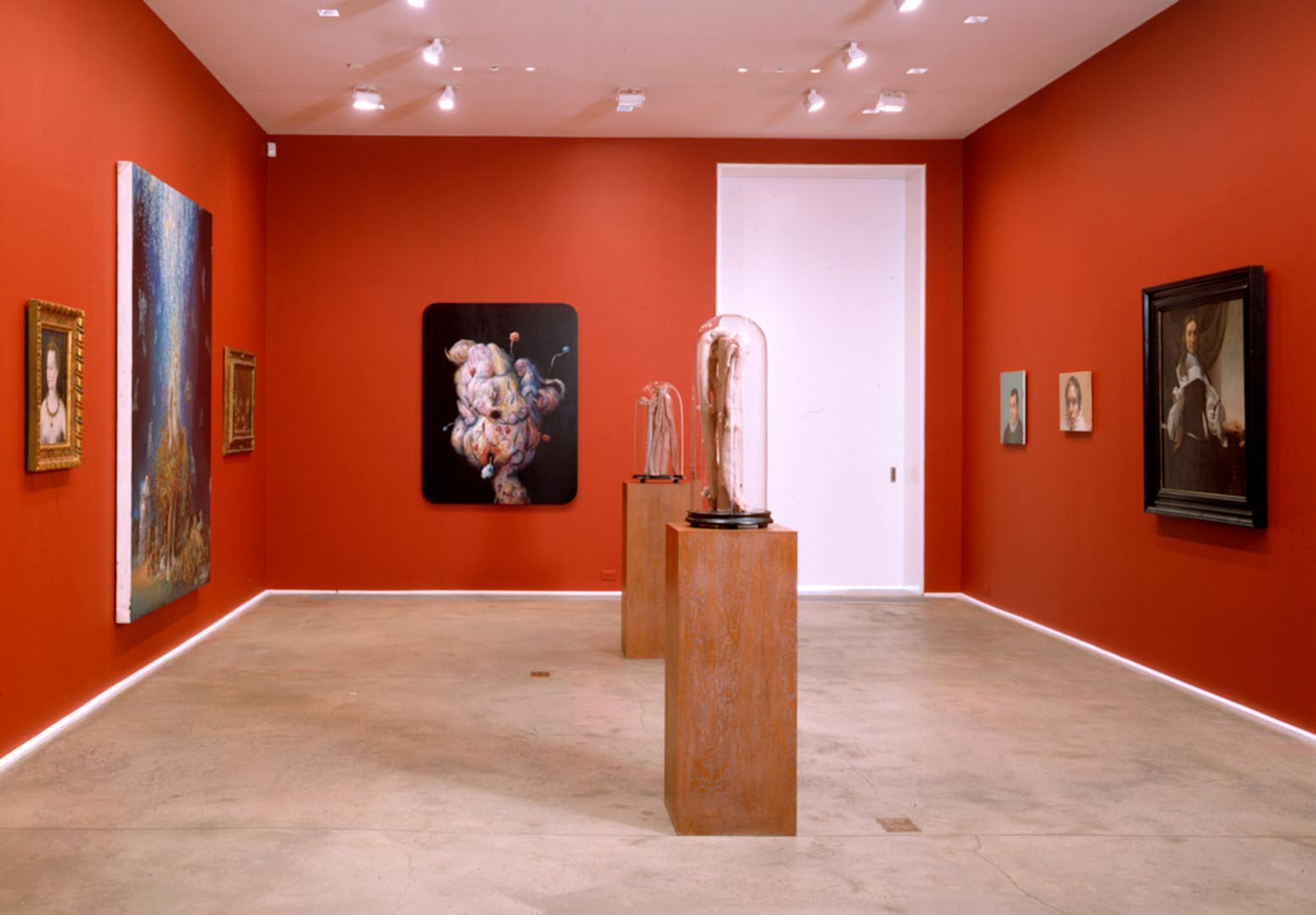 Installation view of the exhibition Old School, at Zwirner and Wirth in New York, dated 2007.