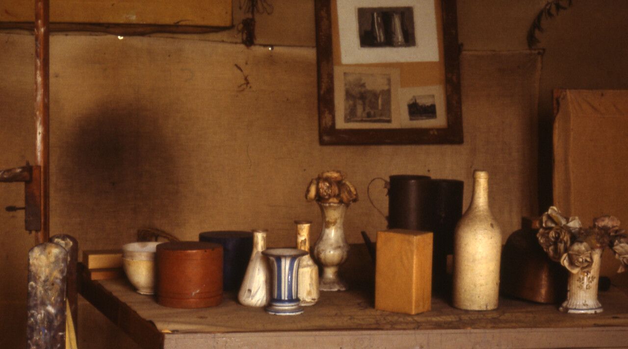 Morandi’s Studio, Bologna, 1981. Photo by Paolo Monti.