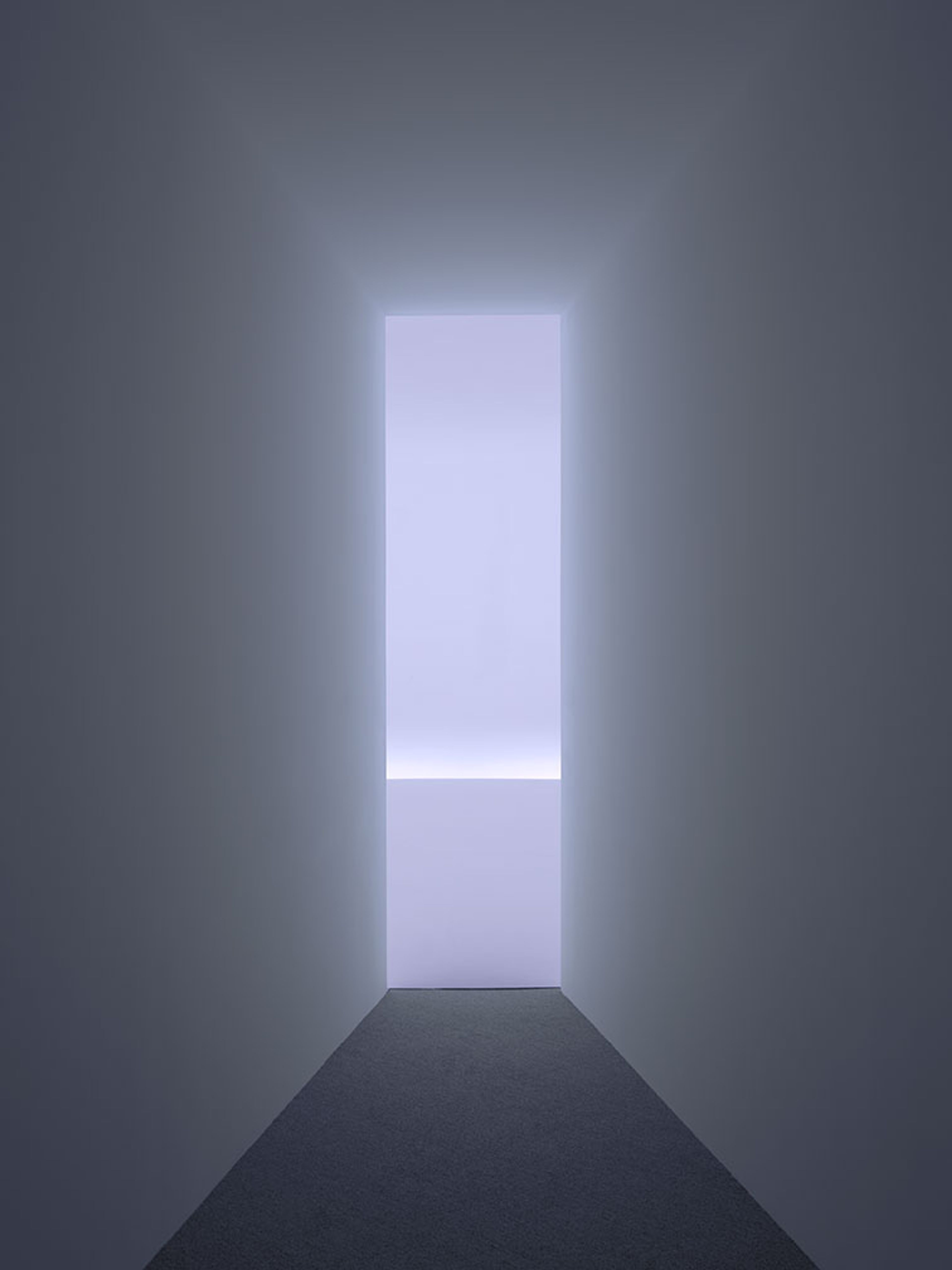 A mixed media installation by Doug Wheeler, titled LC 71 NY DZ 13 DW, dated 2013.