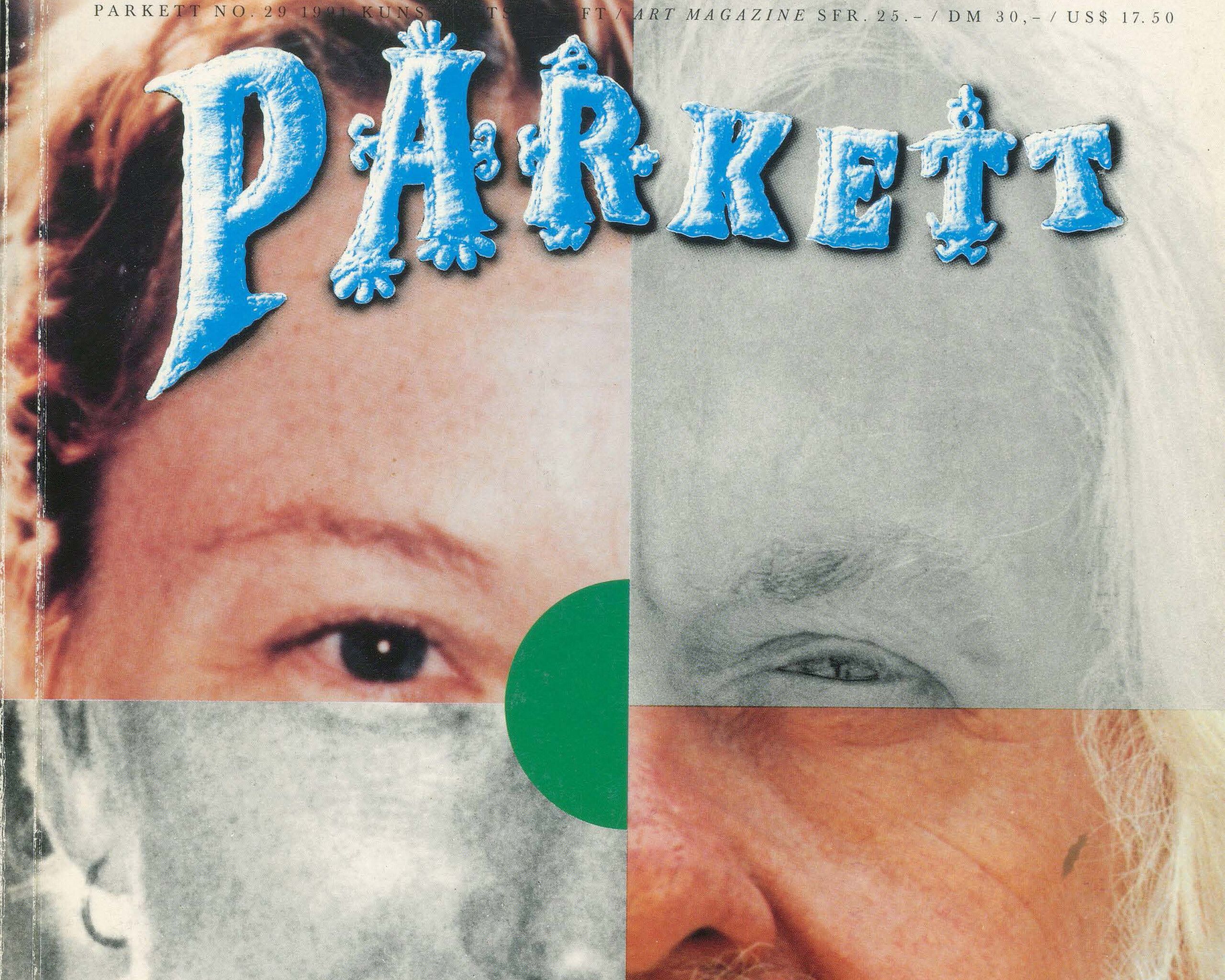 John Baldessari on the cover of Parkett no. 29 alongside Cindy Sherman