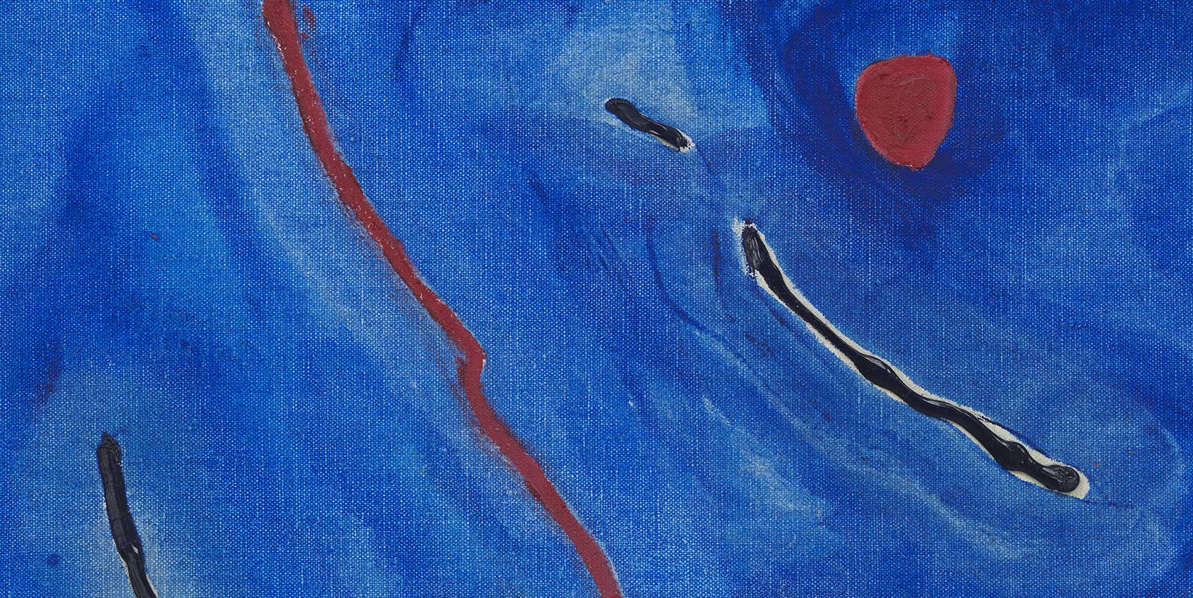 A detail from a painting by Raoul De Keyser, titled Passage, dated 2010.