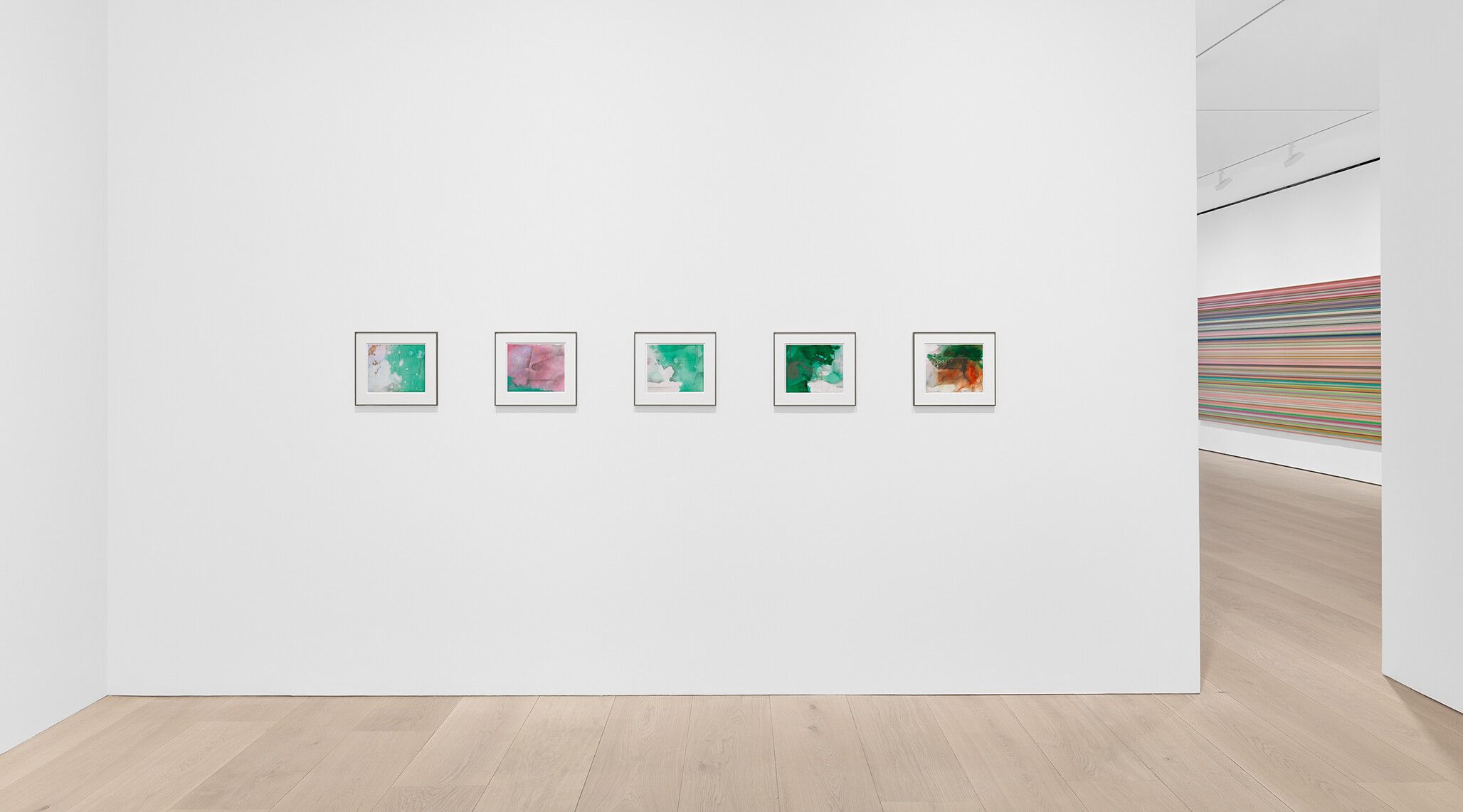 An install view of an exhibition titled Gerhard Richter at David Zwirner London in 2024.
