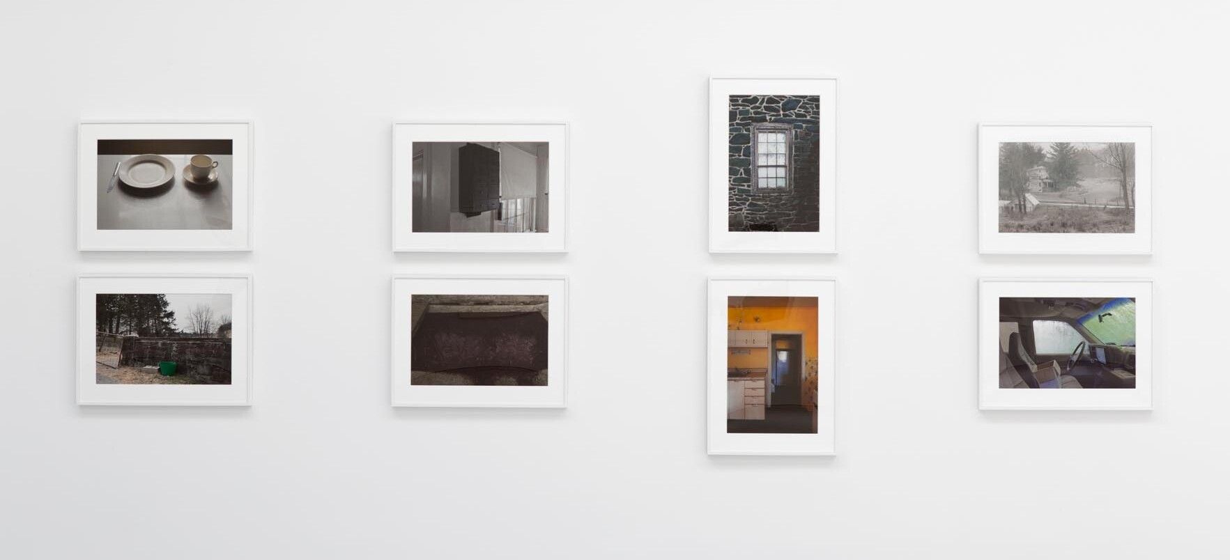 Installation view of the exhibition James Welling: Overflow at David Zwirner in New York, dated 2012. 