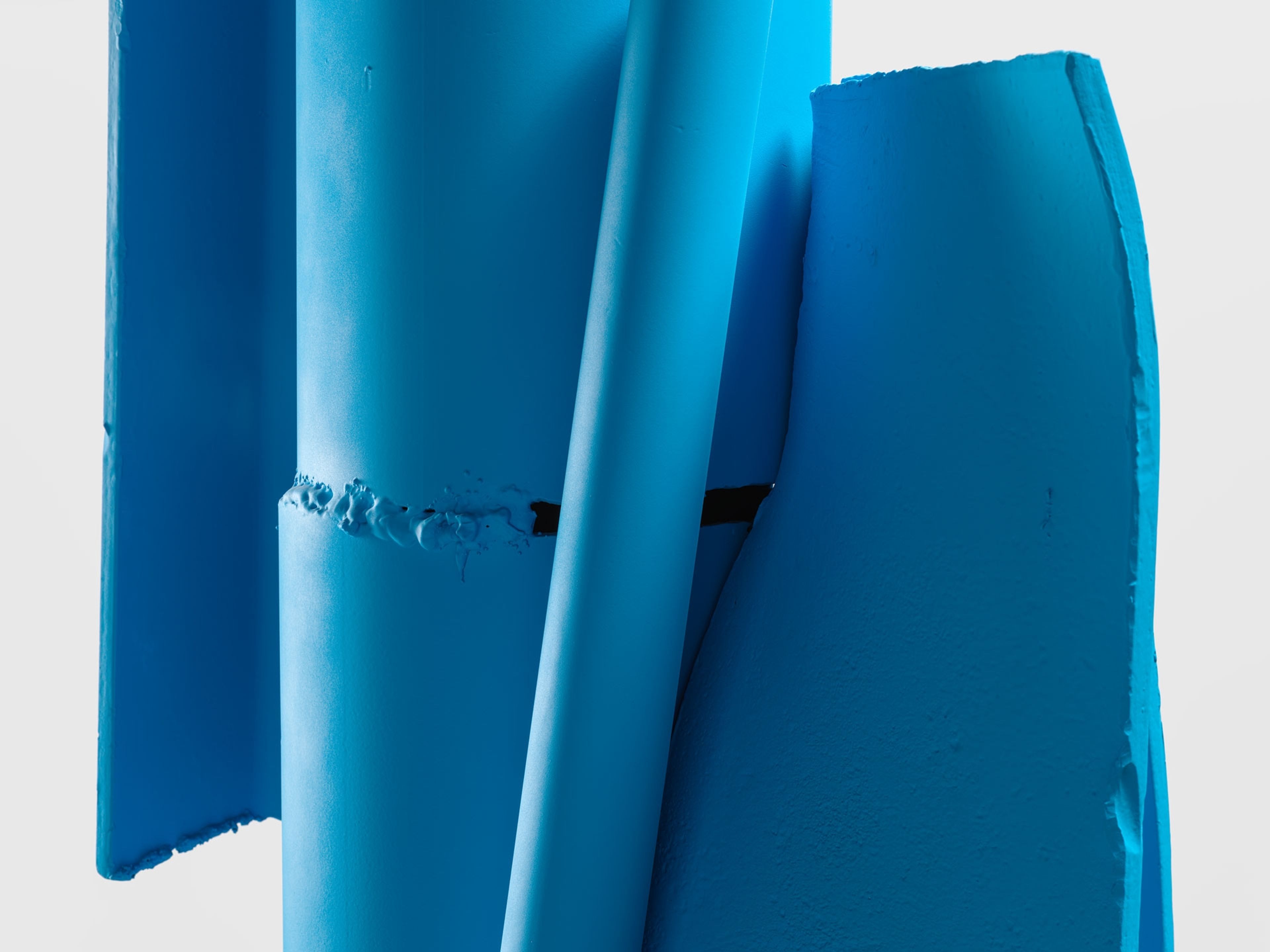 A detail from a sculpture by Carol Bove, titled La Pléiade, dated 2017.