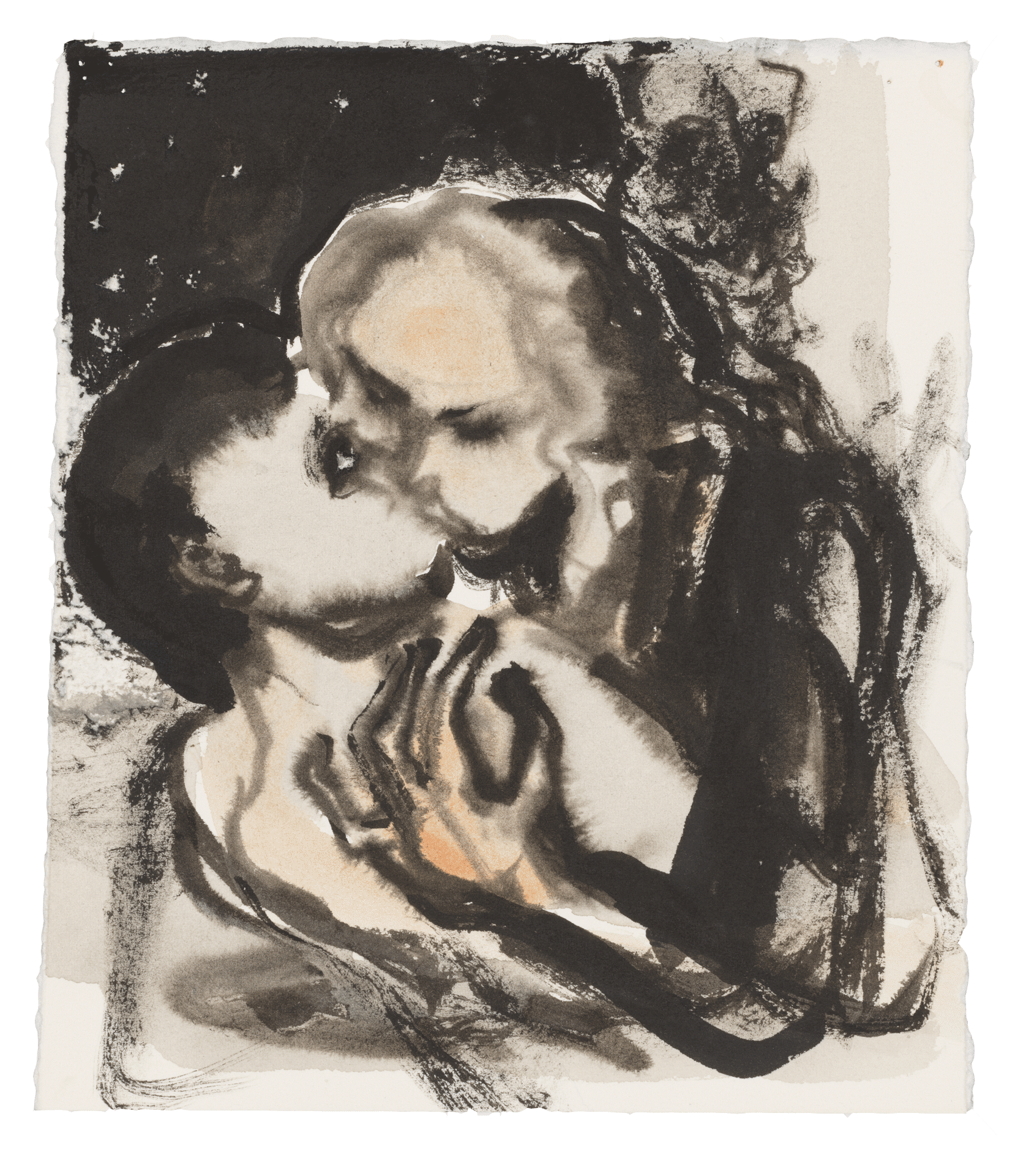 A drawing by Marlene Dumas, titled Venus forces, dated 2015 to 2016.