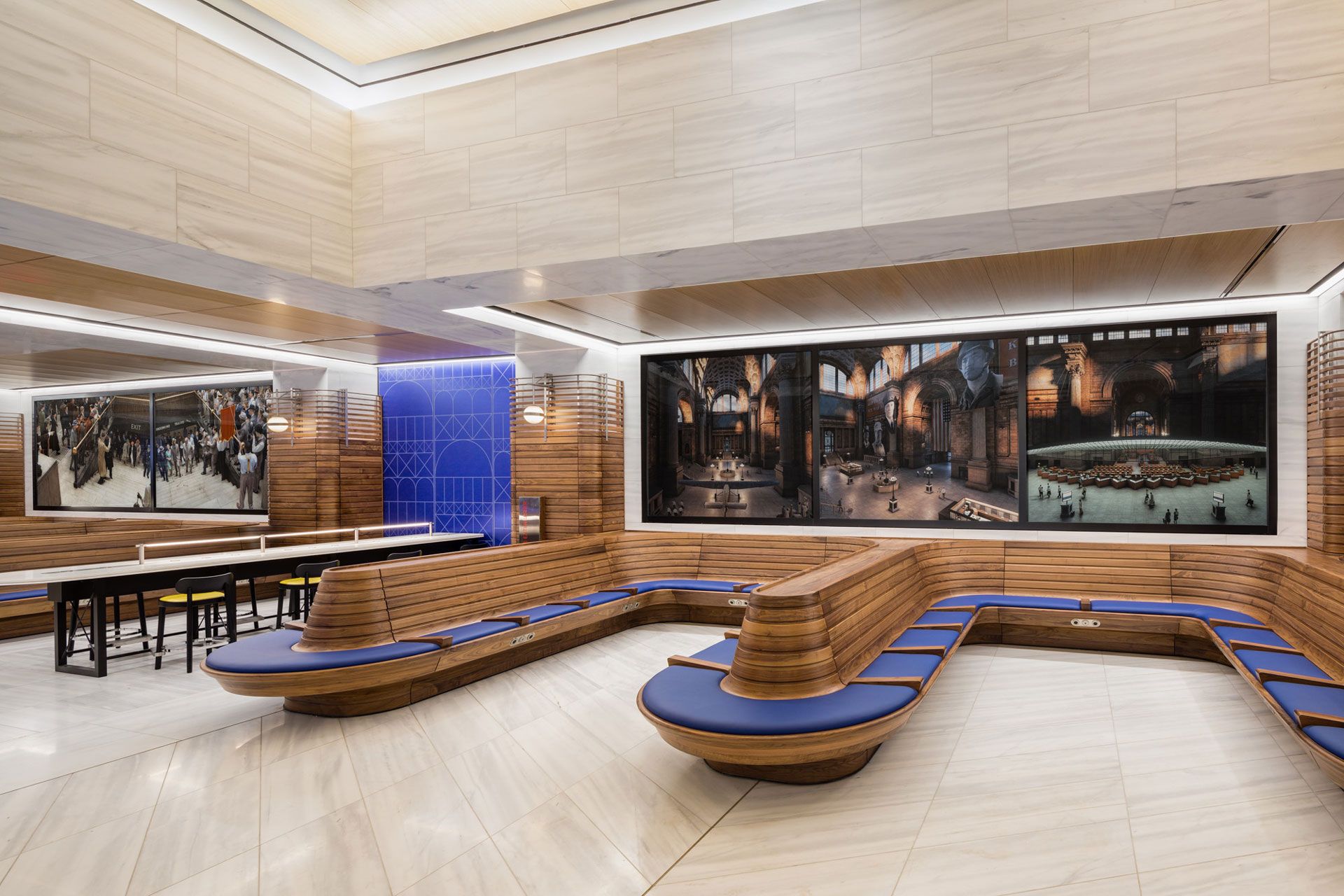 An installation photo featuring works by Stan Douglas, dated 2021