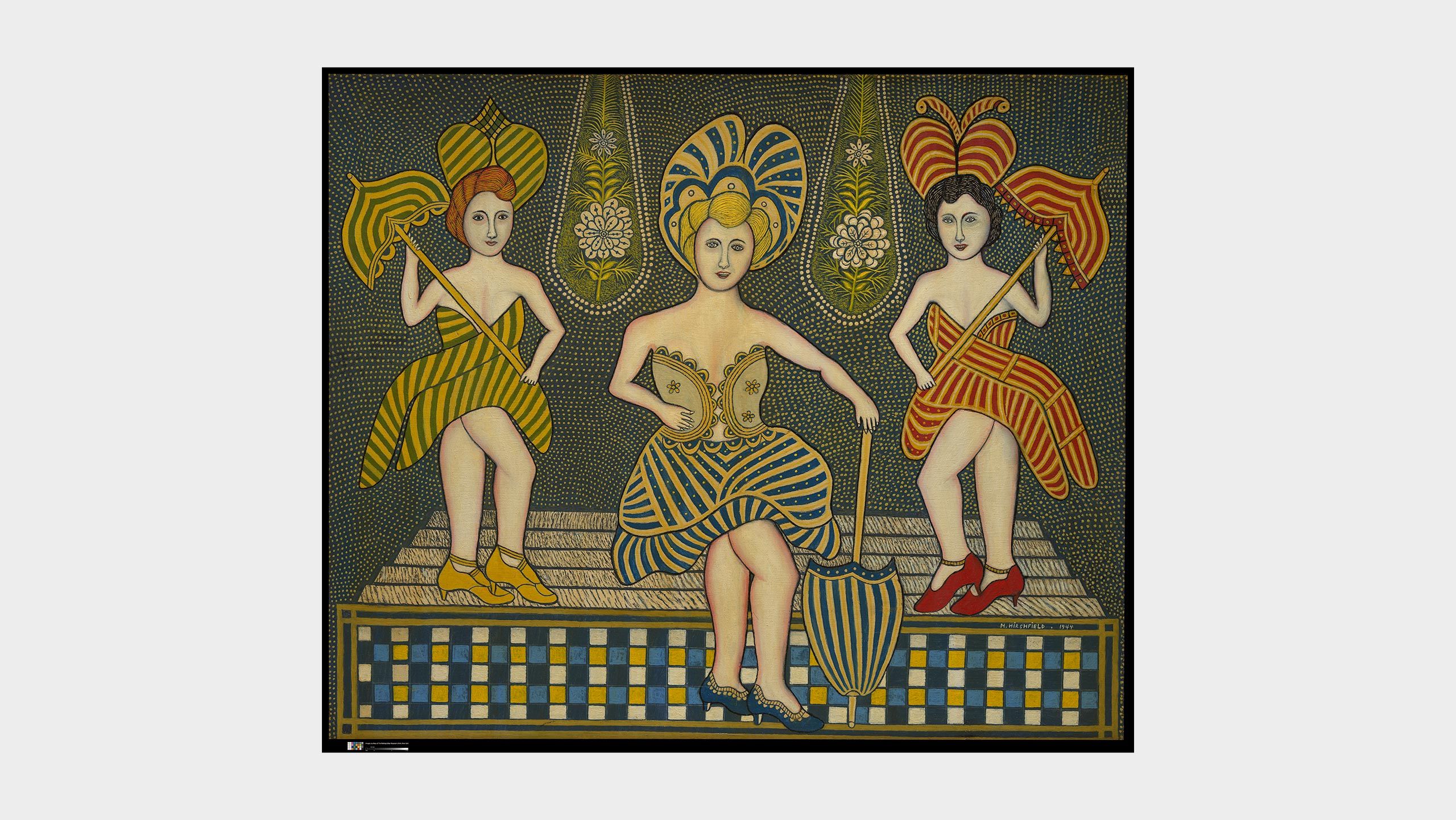 Morris Hirshfield, Stage Beauties, dated 1944. The Metropolitan Museum of Art, New York