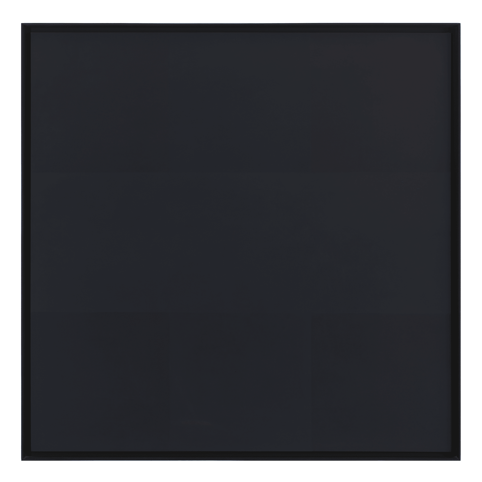 A painting by Ad Reinhardt, titled Abstract Painting, dated 1966. 