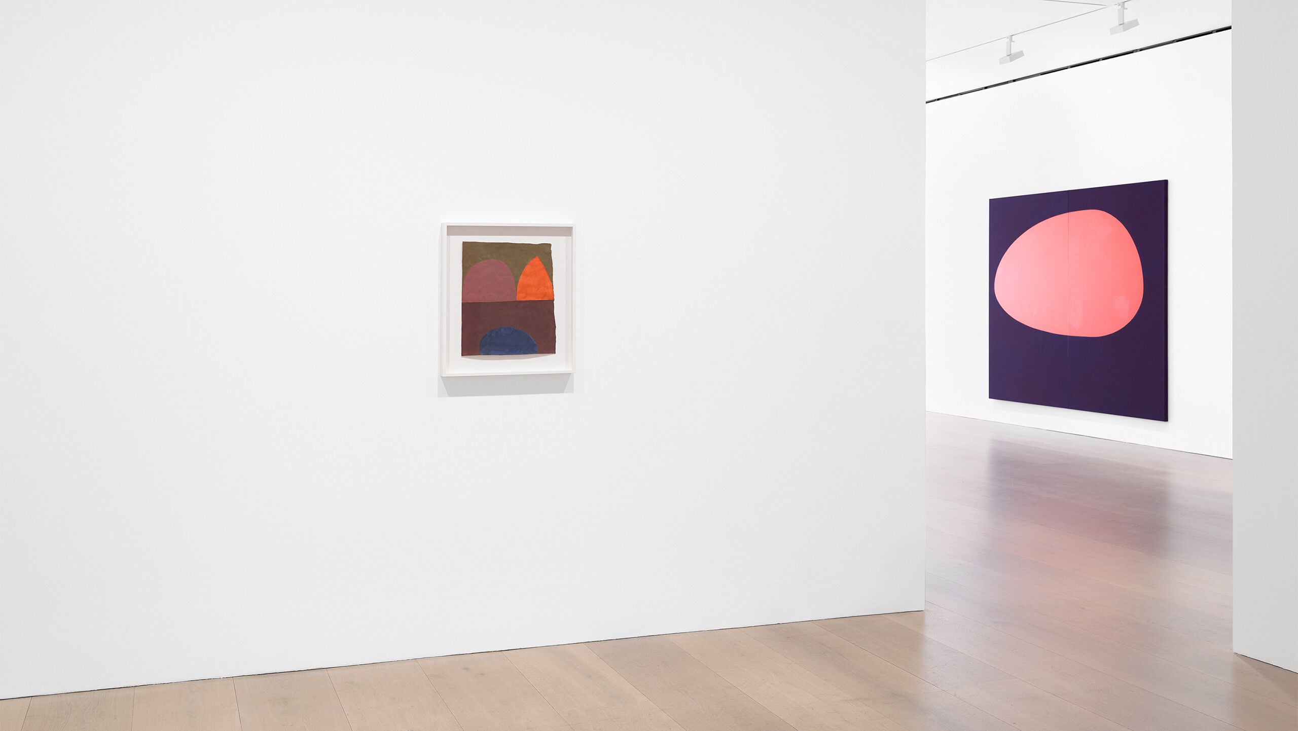 An Installation view, Suzan Frecon: recent paintings, oil and water, David Zwirner, London, dated 2022