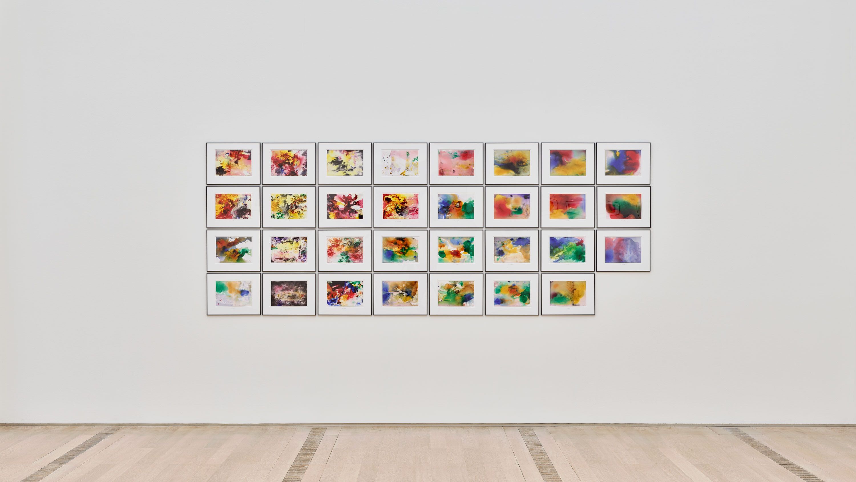 Installation view of works by Gerhard Richter