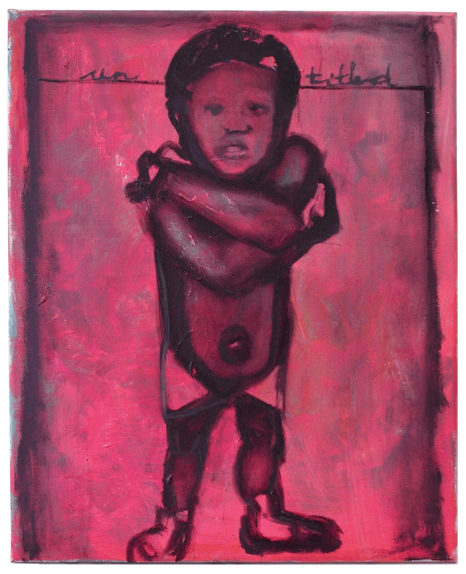 An untitled painting by Marlene Dumas, dated 1991.