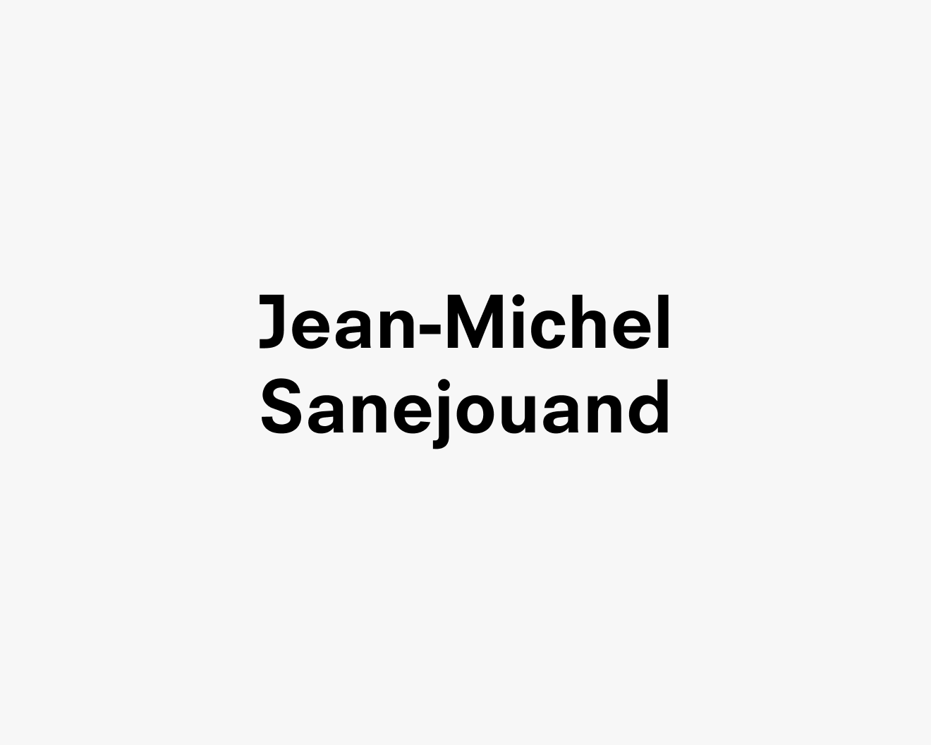 Text description reading Jean-Michel Sanejouand