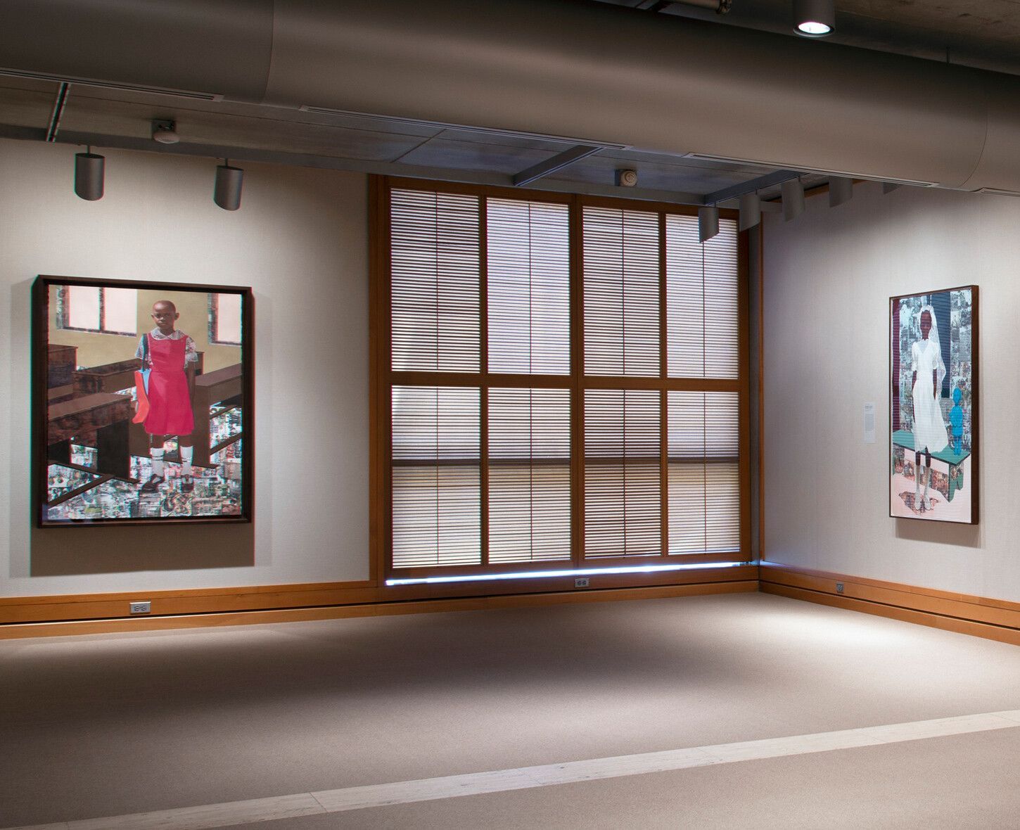 An Installation view, The Hilton Als Series: Njideka Akunyili Crosby, Yale Center for British Art, New Haven, dated 2022–2023