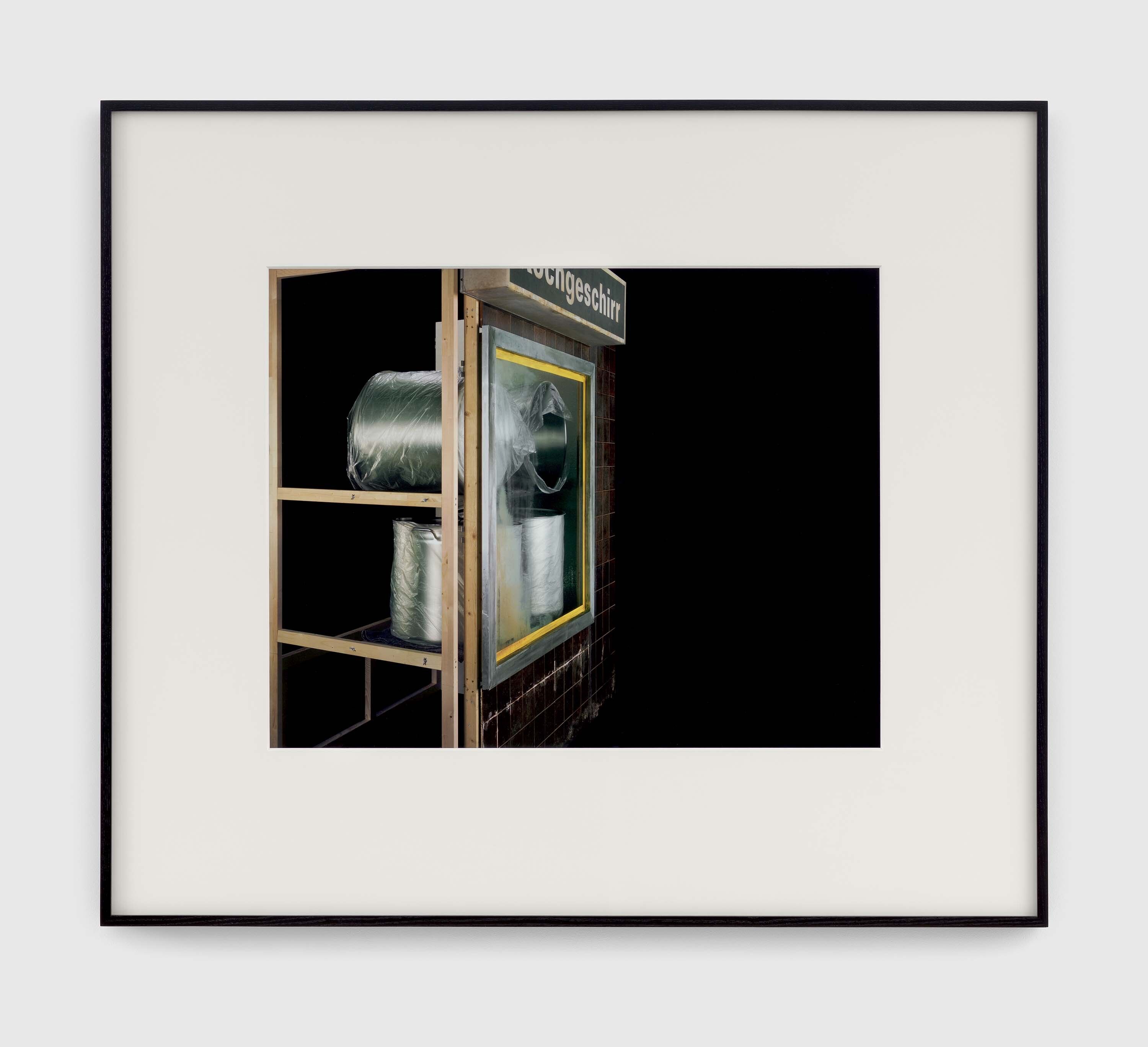 A photograph by Christopher Williams, called Untitled (Model: Regiebuch for Detail [First Draft]) Studio Rhein Verlag, Düsseldorf, November 7, 2017, dated 2018.