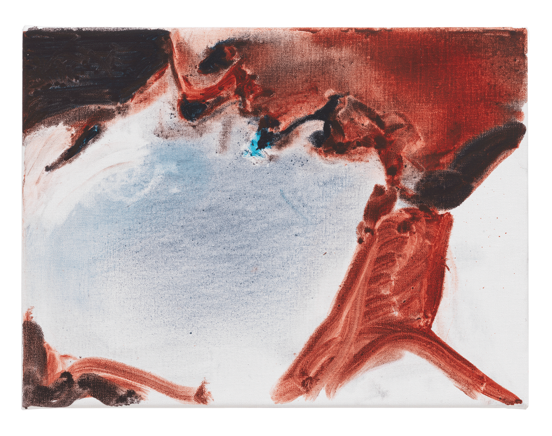 A painting by Marlene Dumas, titled Kissed, dated 2018. 