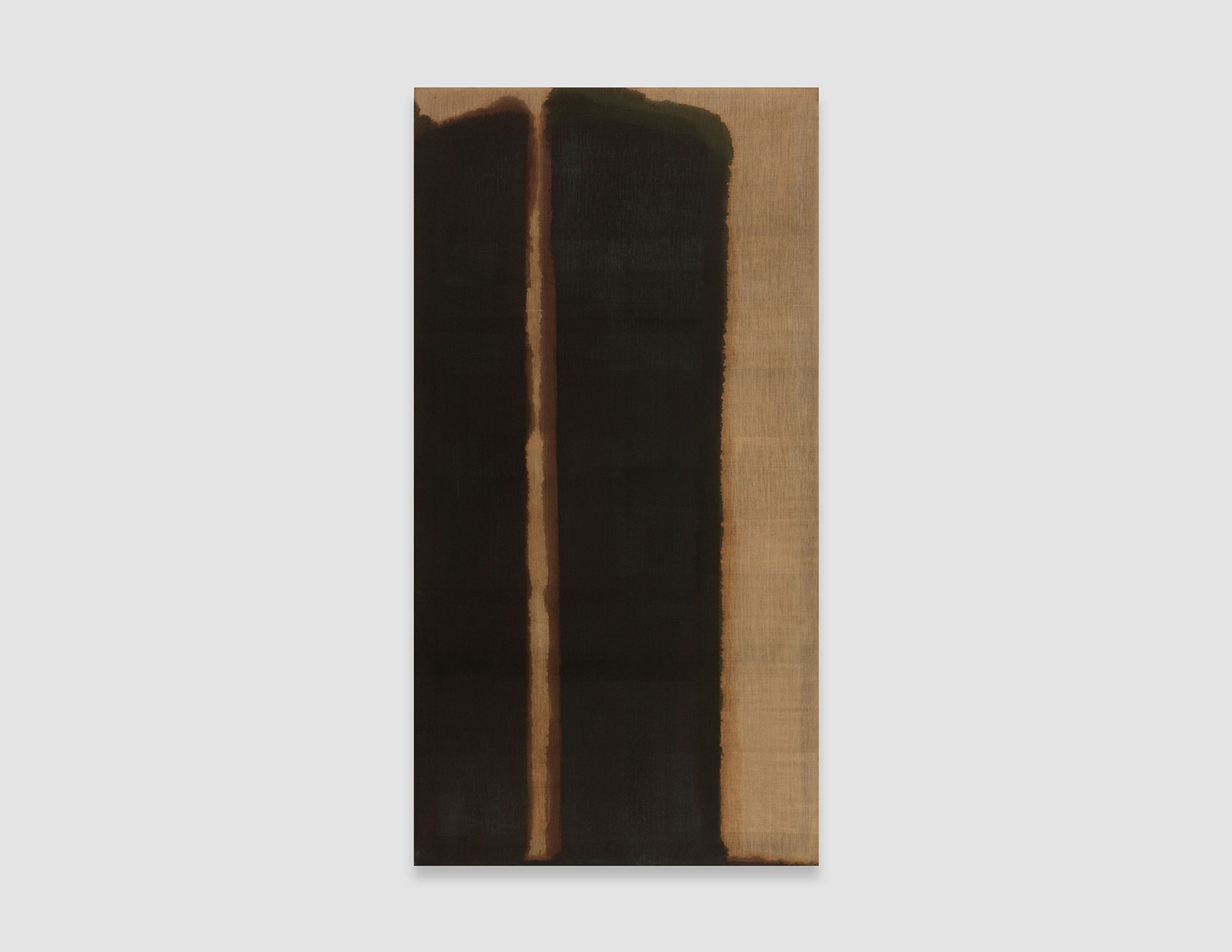 A painting by Yun Hyong-keun, titled Umber-Blue, dated 1978.