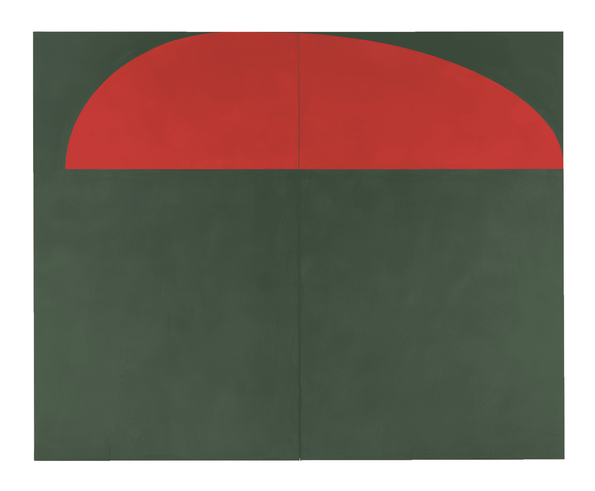 A painting by Suzan Frecon, titled noh, dated 2017. 