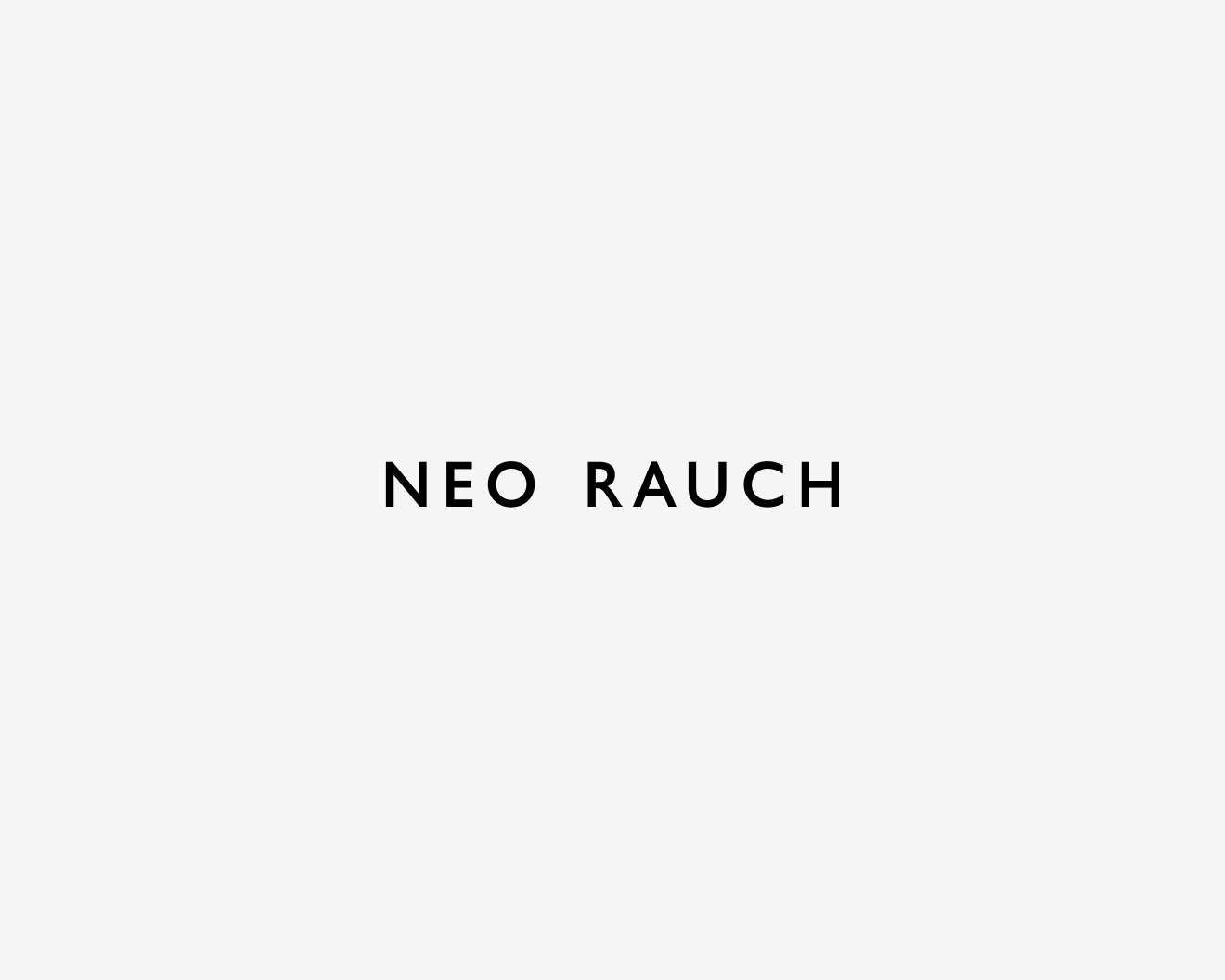 A graphic name card for Neo Rauch, dated 2020