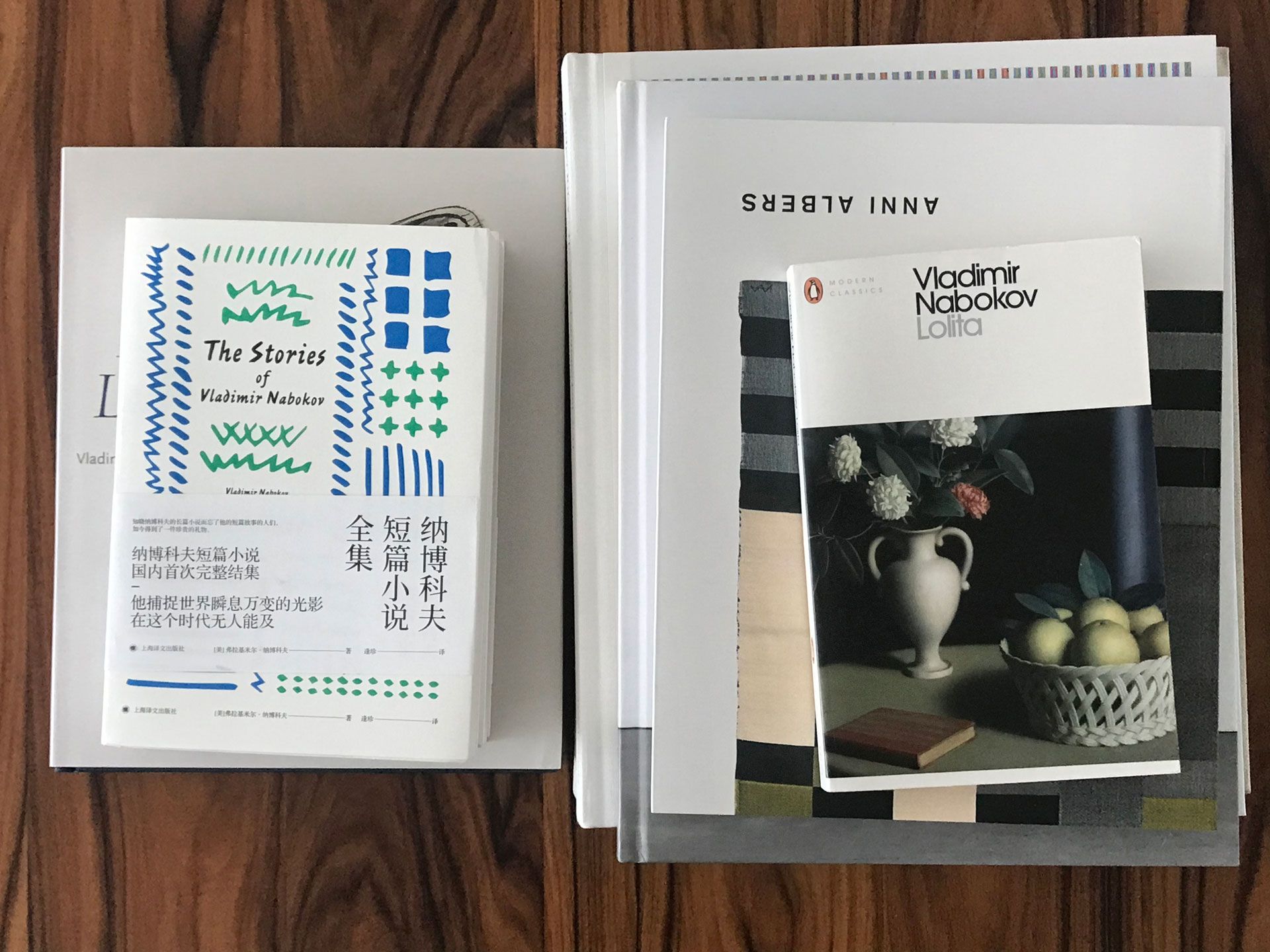 A selection of books in Liu Ye's studio