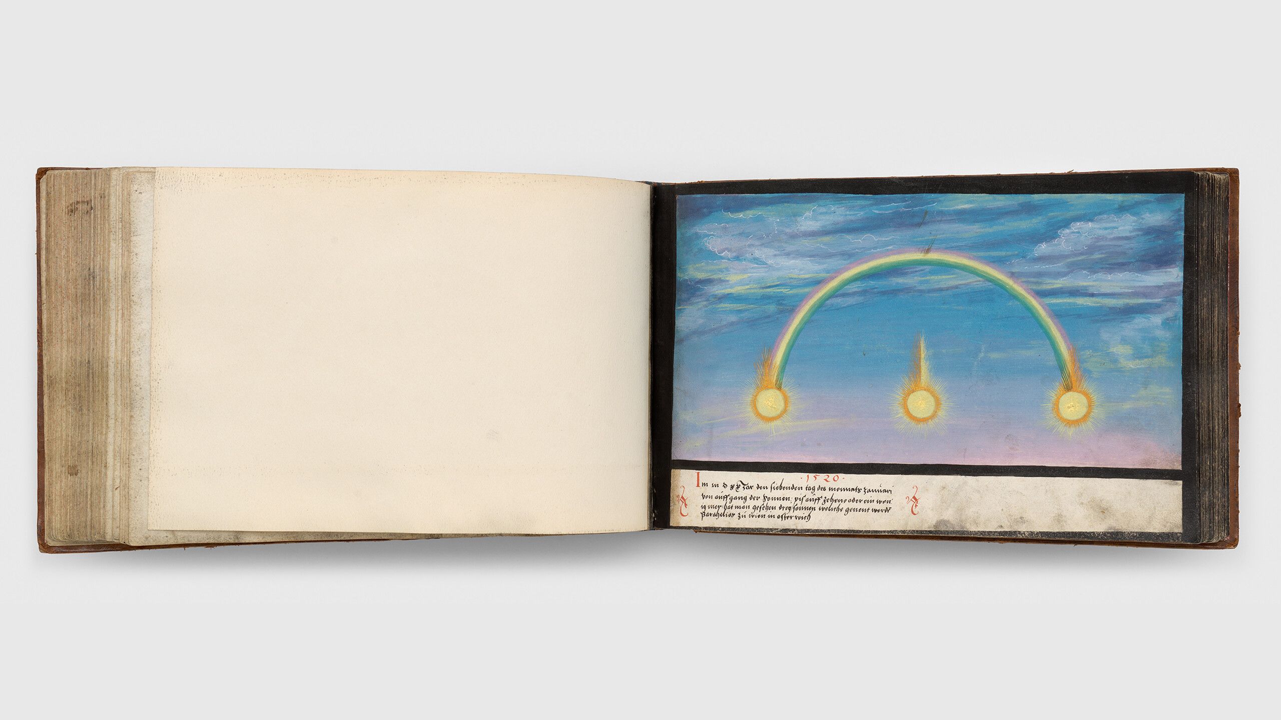 Full-page spread of the book of Miracles, Folio 102