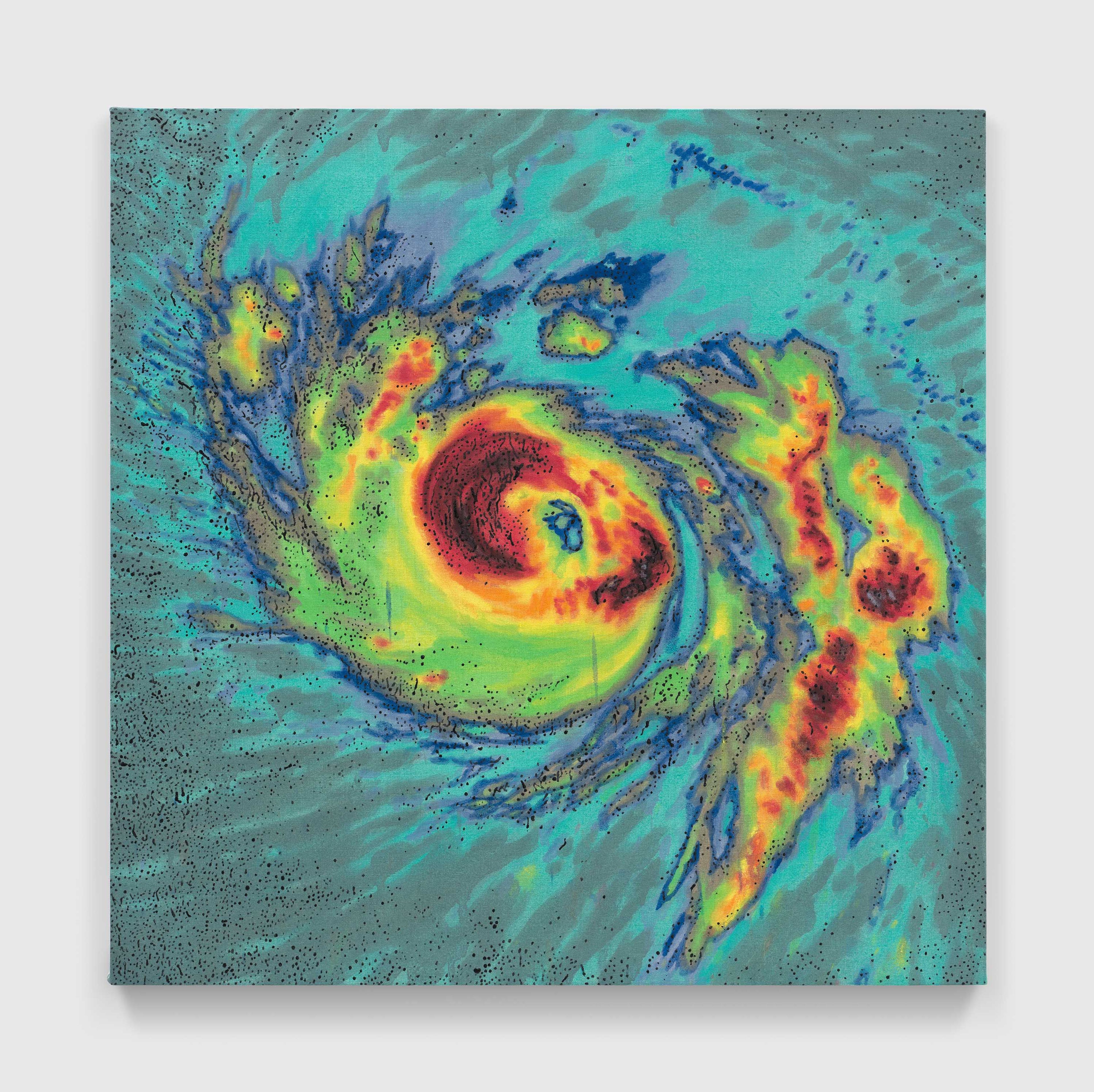 A painting by Nate Lowman, titled Maria, dated 2025.