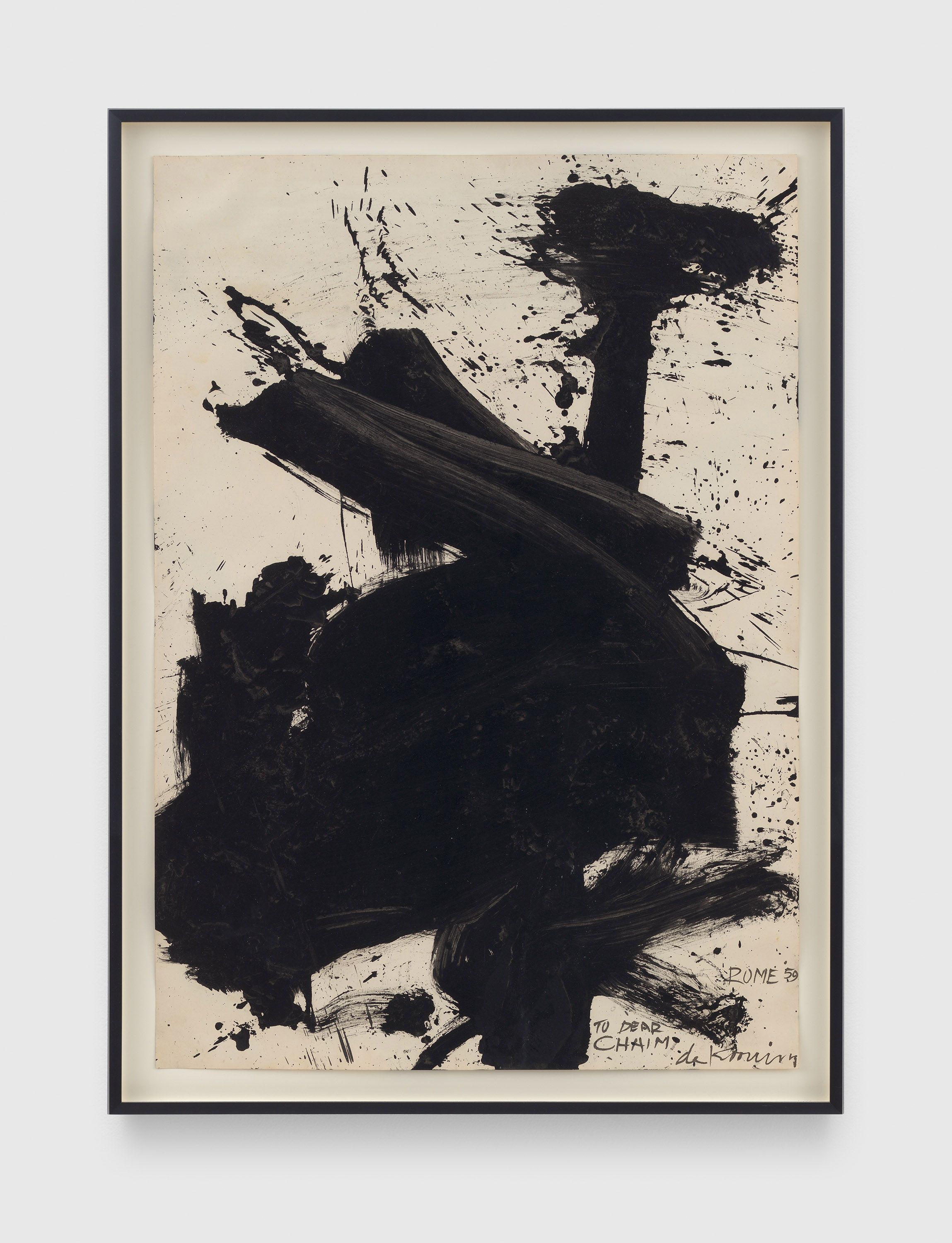 A work on paper by Willem de Kooning, called Untitled, dated 1959.