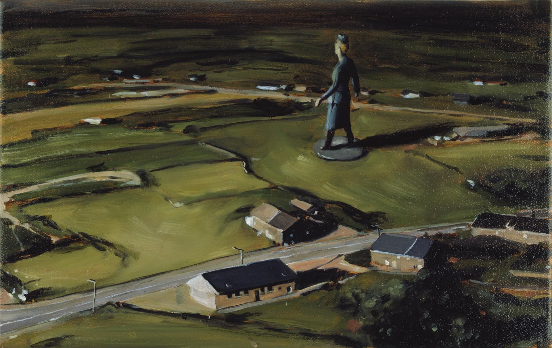 A painting by Michael Borremans, titled Jenny, dated 2002.