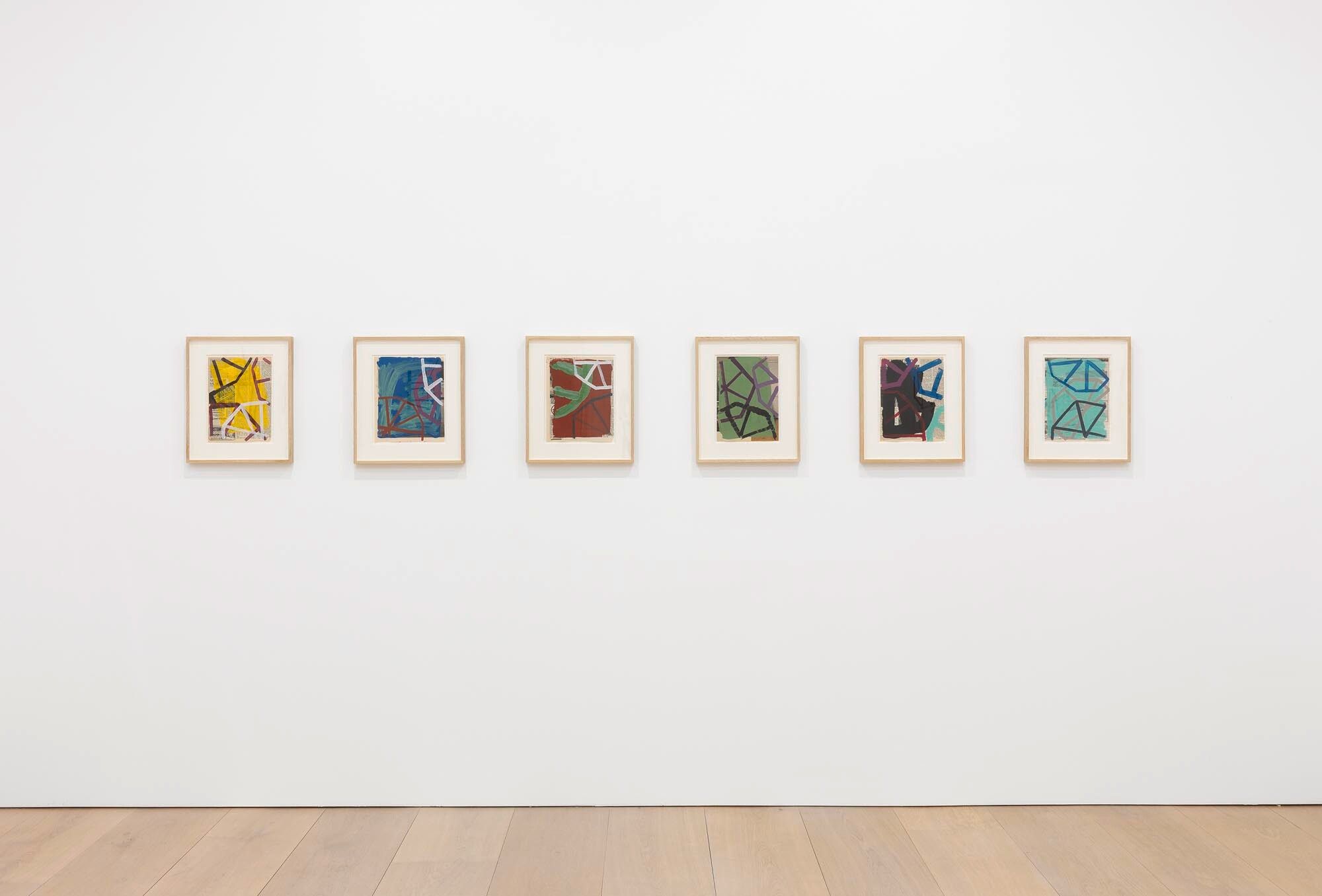 Installation view of the exhibition Al Taylor, at David Zwirner in London, dated 2014.