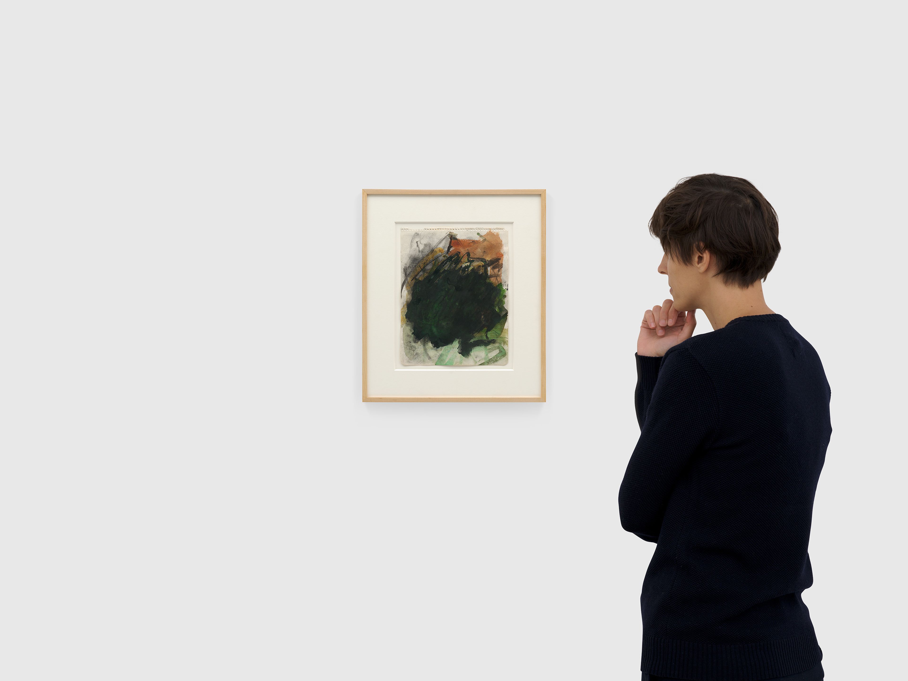 An untitled work on paper by Joan Mitchell, dated circa 1964.