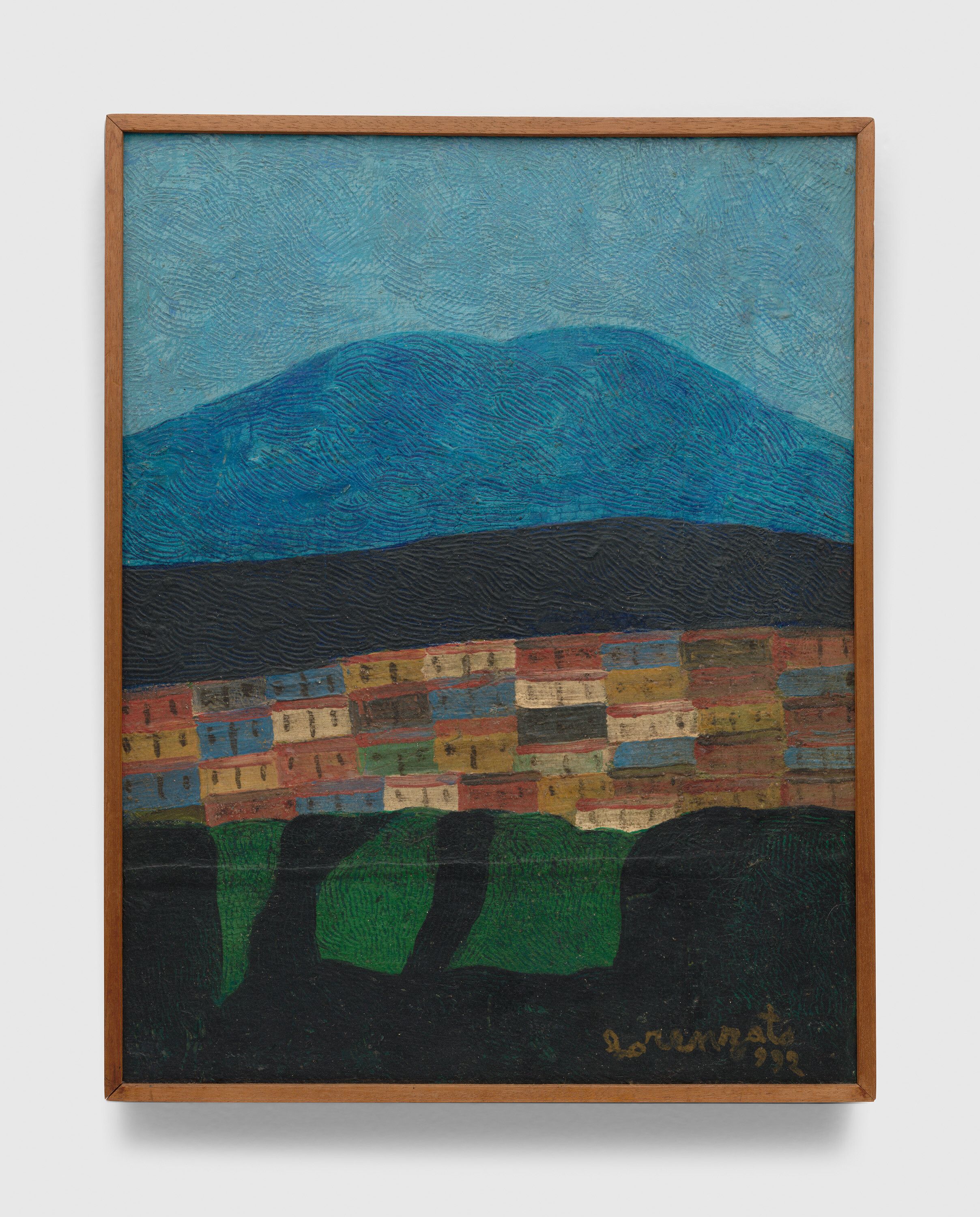A painting by Amadeo Luciano Lorenzato, titled Sem título (Untitled), dated 1992.