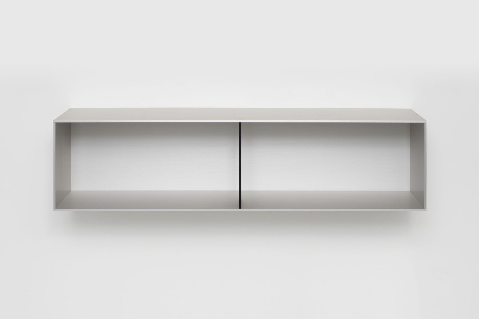 An untitled sculpture by Donald Judd dated 1991.