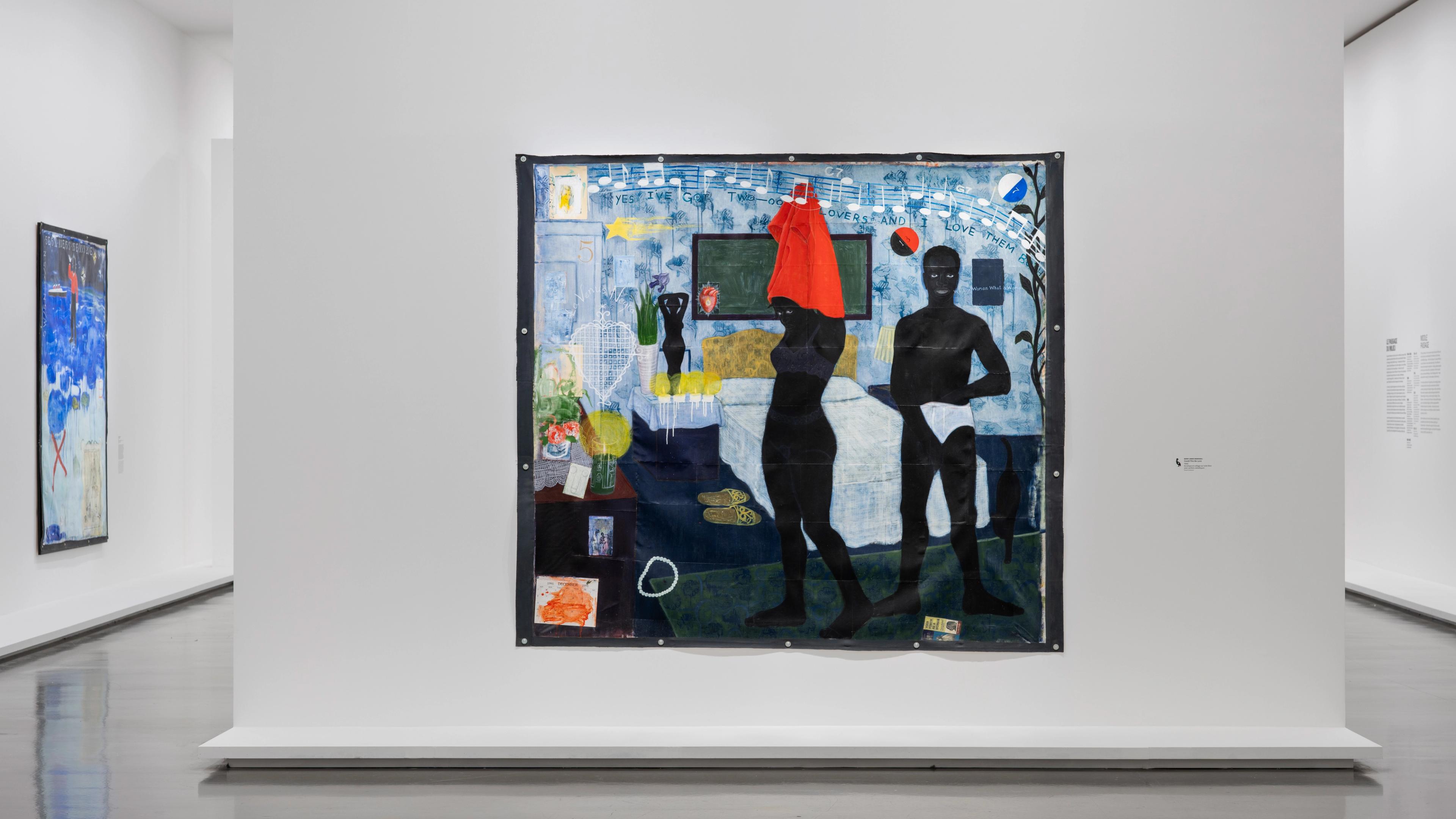Installation view, Kerry James Marshall: The Histories, at Musée d'Art Moderne de Paris, located in France, dated 2026