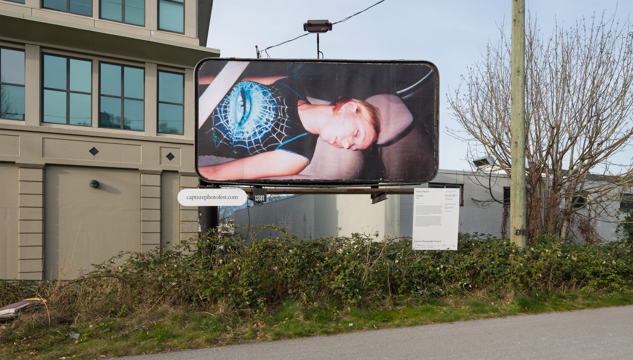 An Installation view of Steven Shearer’s called Untitled dated 2020, on view in Capture Photography Festival, Vancouver, dated 2021. Photo by Dennis Ha