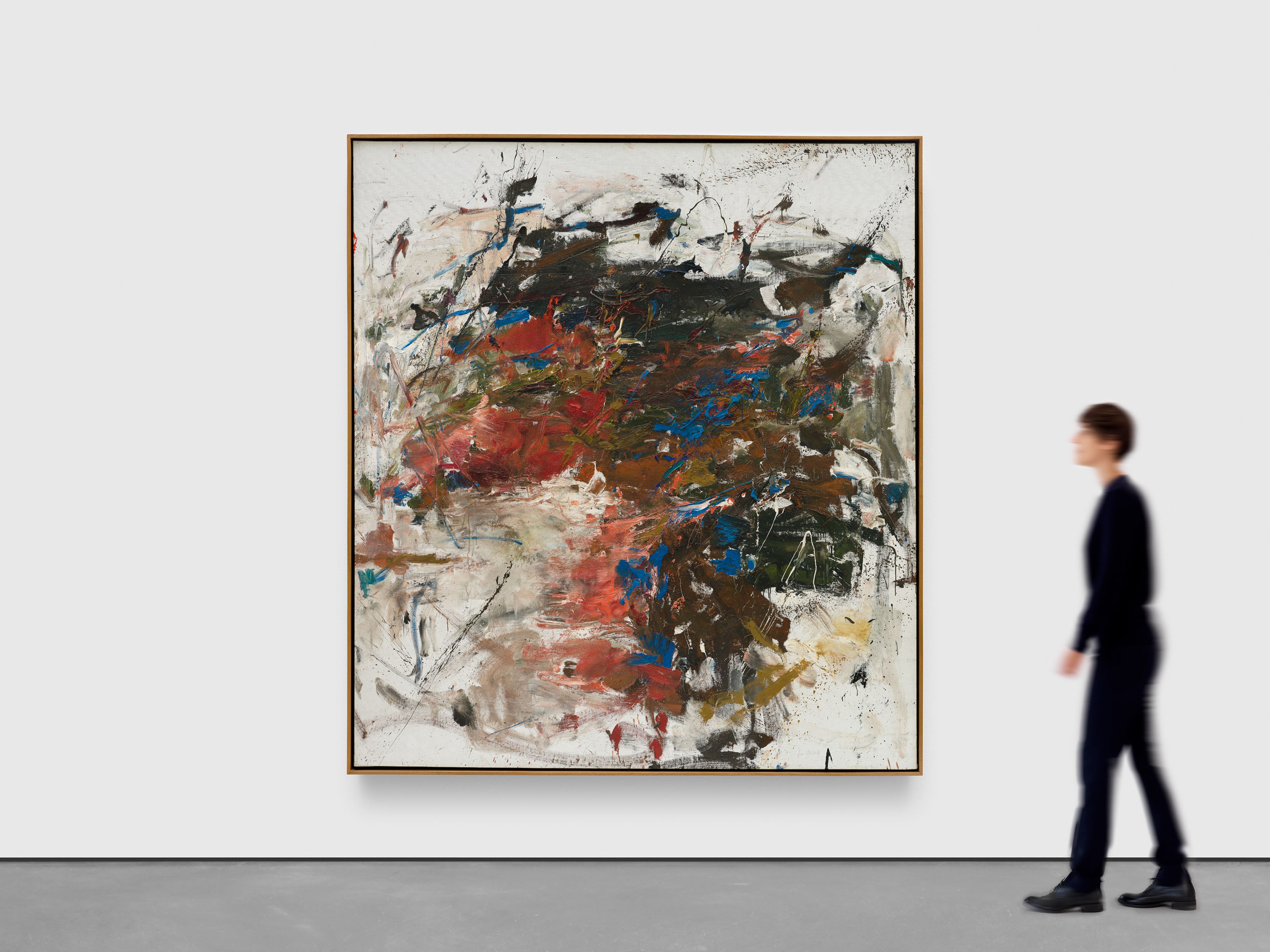 A painting by Joan Mitchell, titled Mandres, dated circa 1962.
