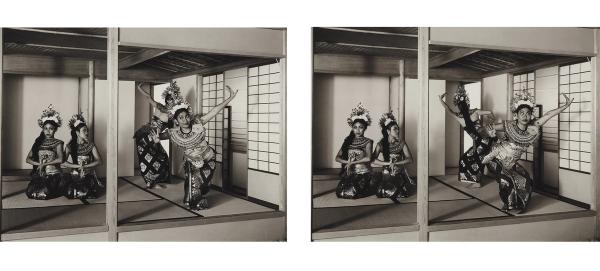 Christopher Williams — From left to right: Mita Wimboprasetyo, Wuri Wimboprasetyo, Sandra Kosasih, Nancy Allard performing an excerpt from Janger. (Nr. 1 and 2)