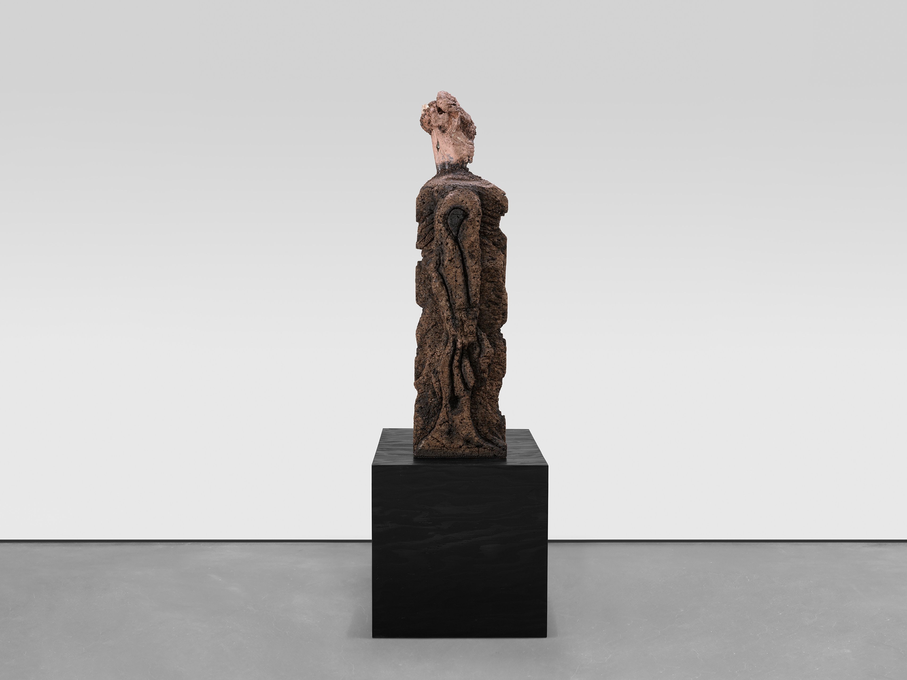 A sculpture by Huma Bhabha, titled Learn Something, dated 2025.
