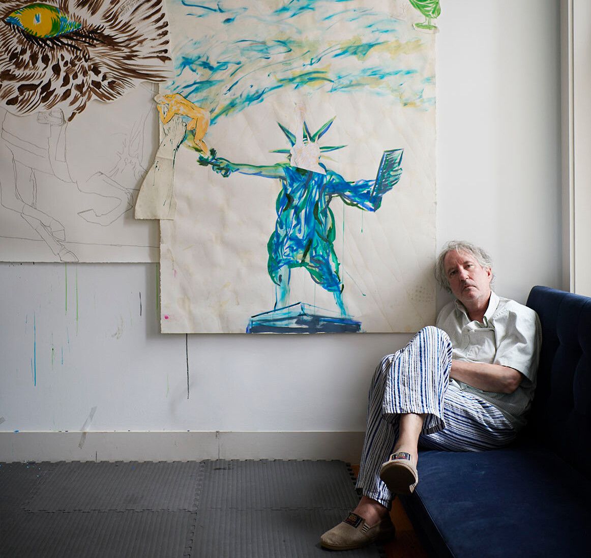 Photo by Jason Schmidt of Raymond Pettibon, circa 2019.