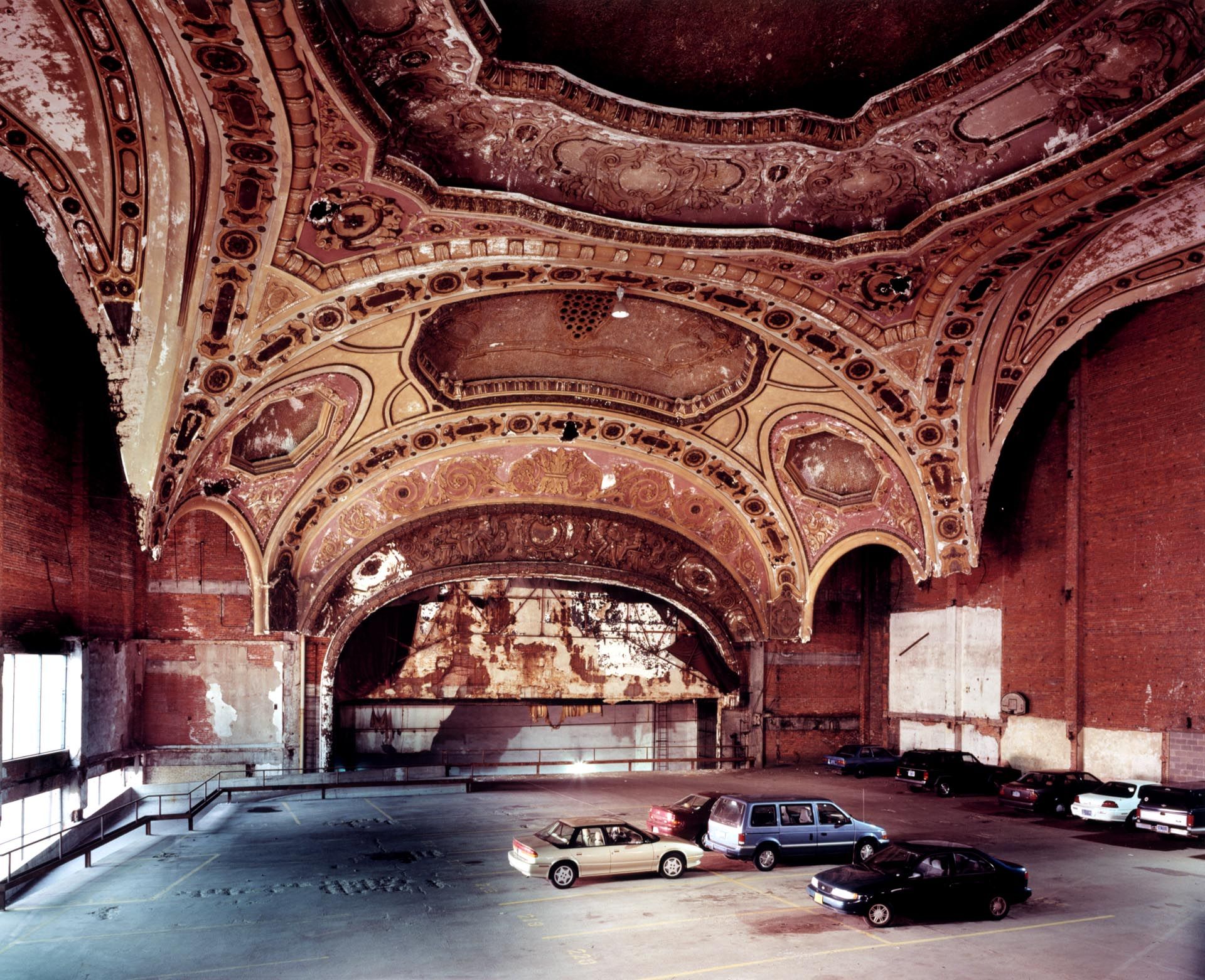 A C-print by Stan Douglas, titled Michigan Theatre, dated 1997 to 1998.