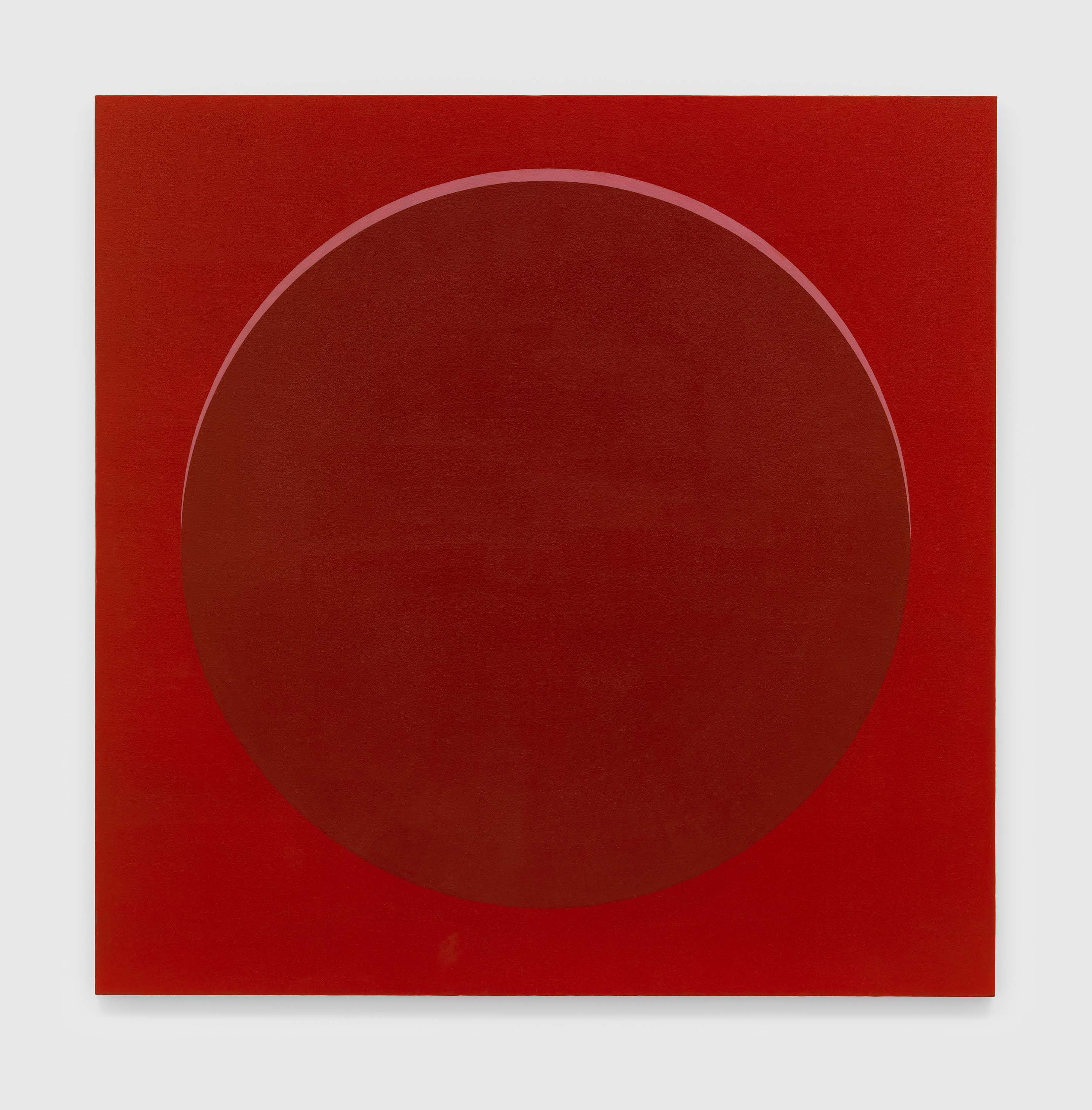 An untitled painting by Merrill Wagner, dated 1966. 