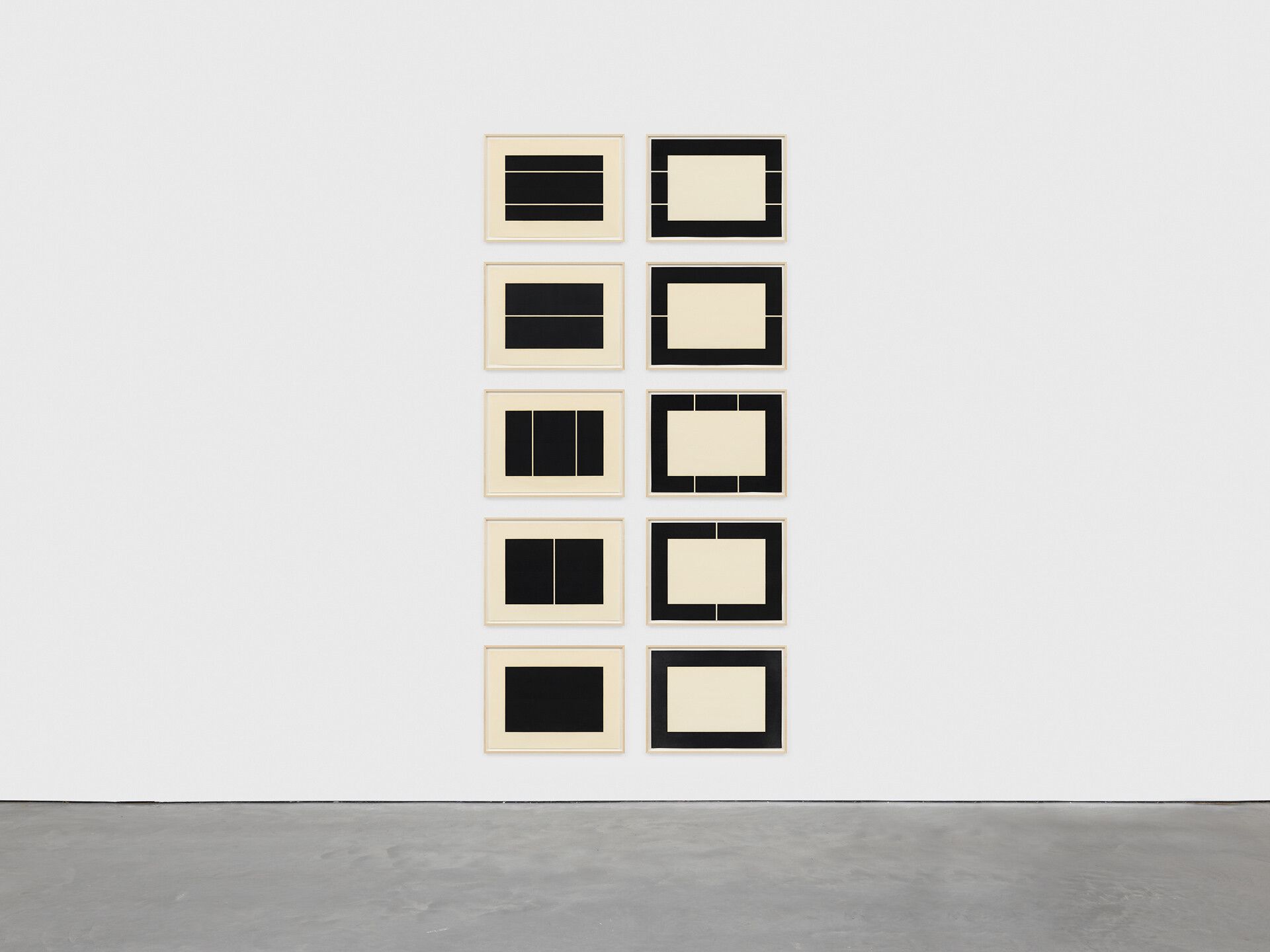 A print by Donald Judd, titled Untitled, dated 1988