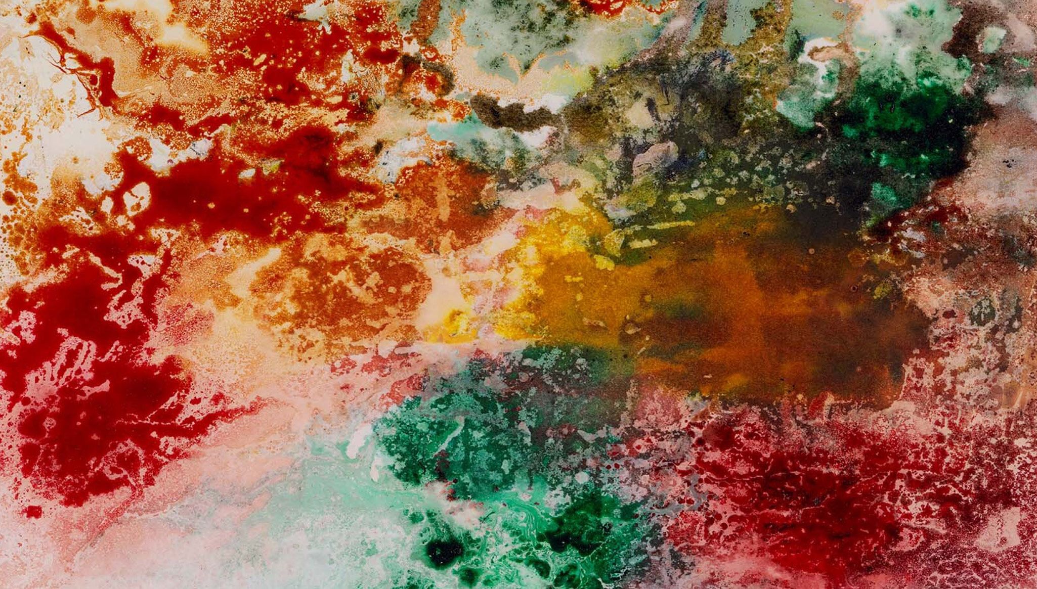 Detail of a work by Gerhard Richter, titled 6.1.2022 (2), dated 2022