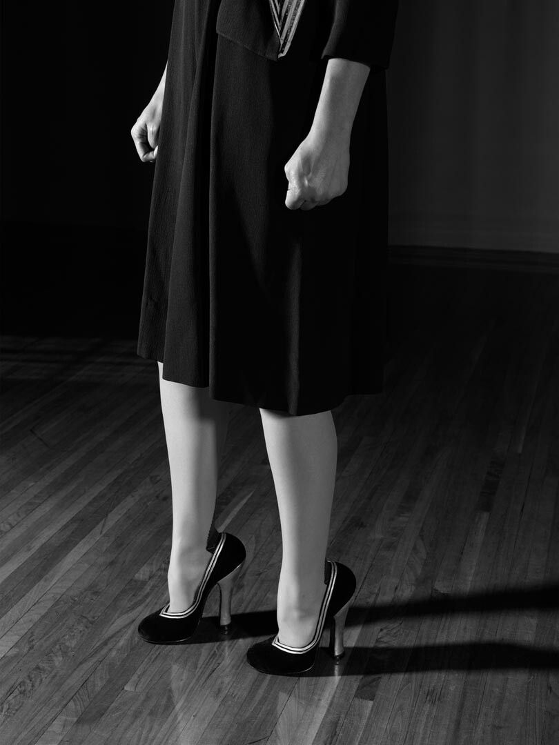 A photograph by Stan Douglas, titled Shoes, 1947, dated 2010.