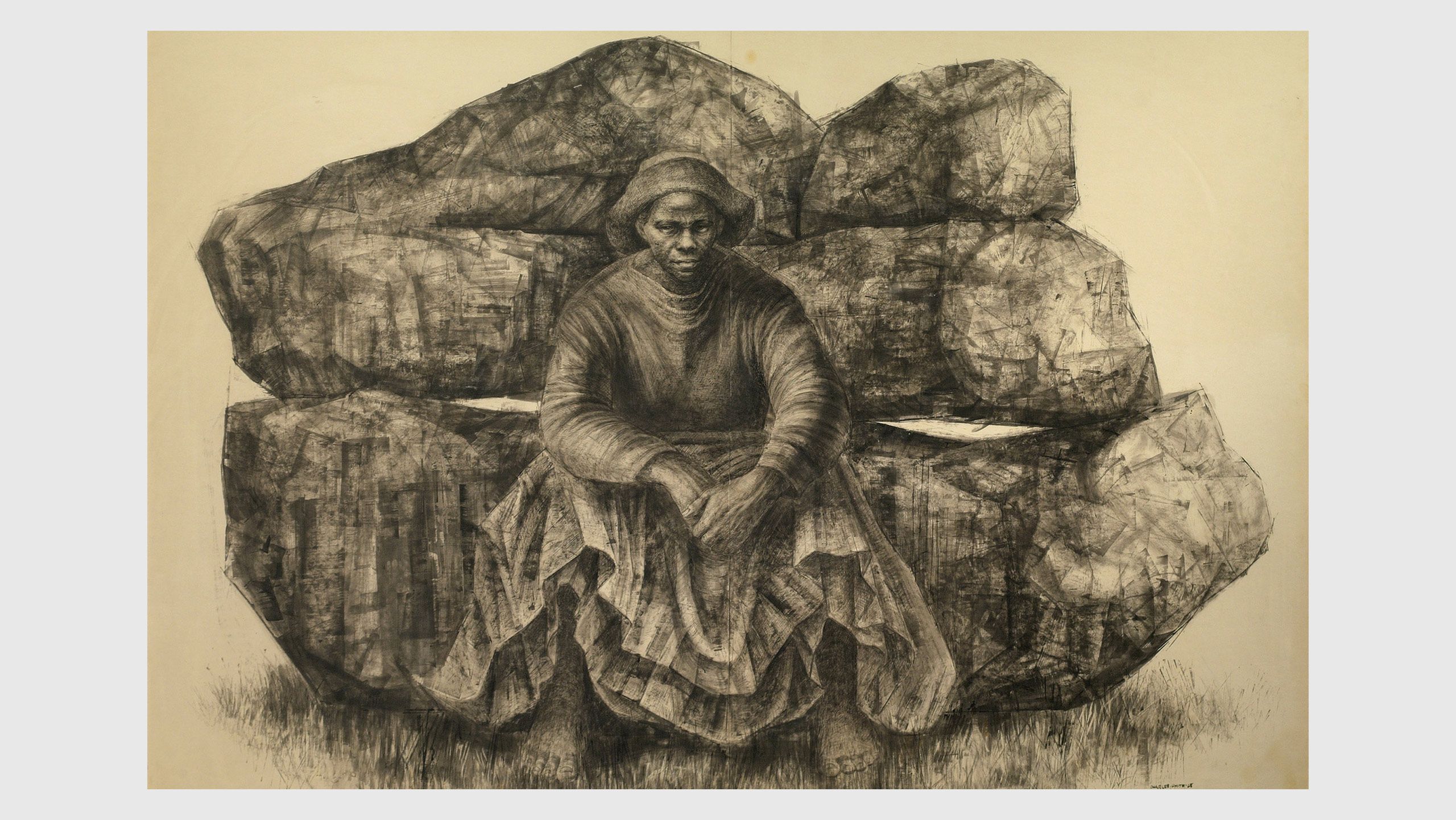 Charles White, General Moses (Harriet Tubman), dated 1965. Private Collection