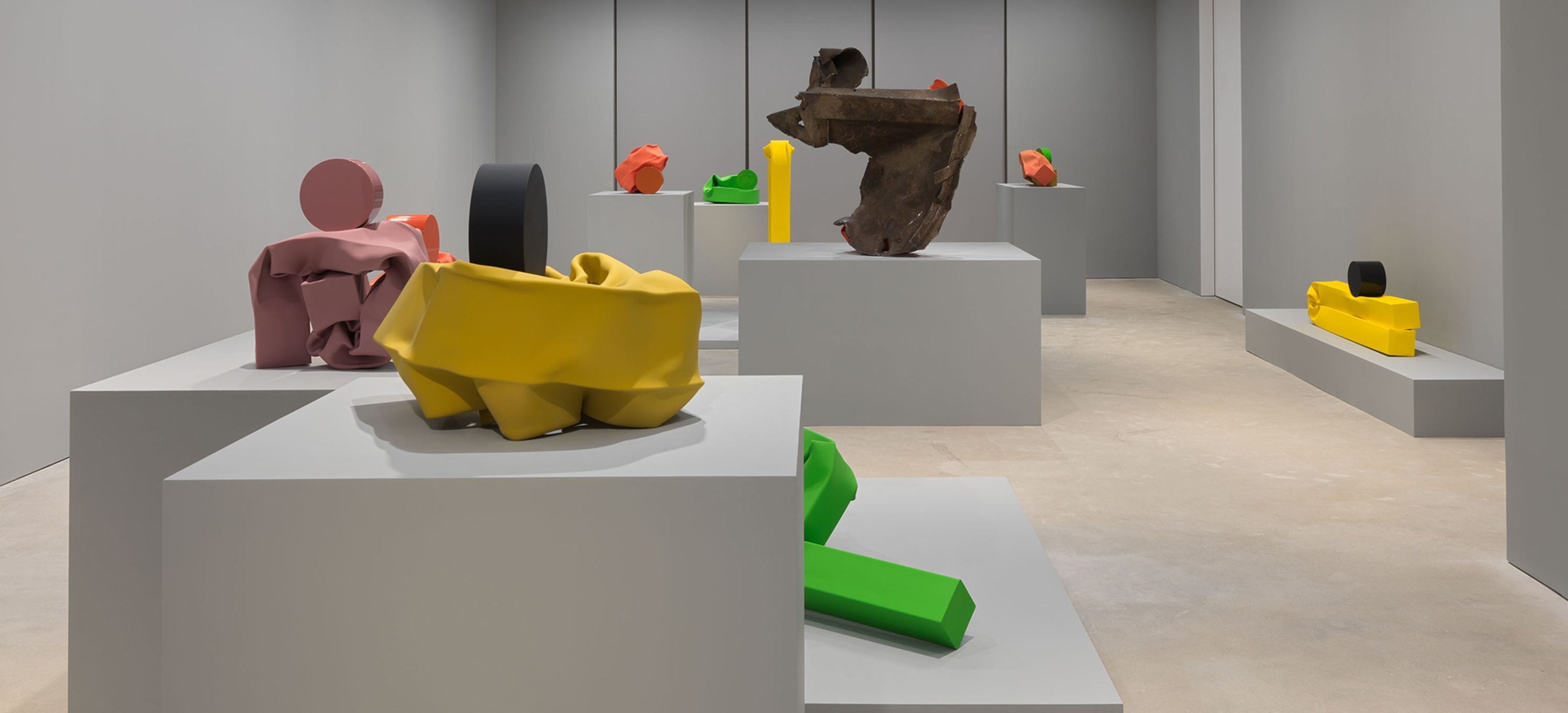 A view of the exhibition Carol Bove: Ten Hours, at David Zwirner, Hong Kong, 2019.