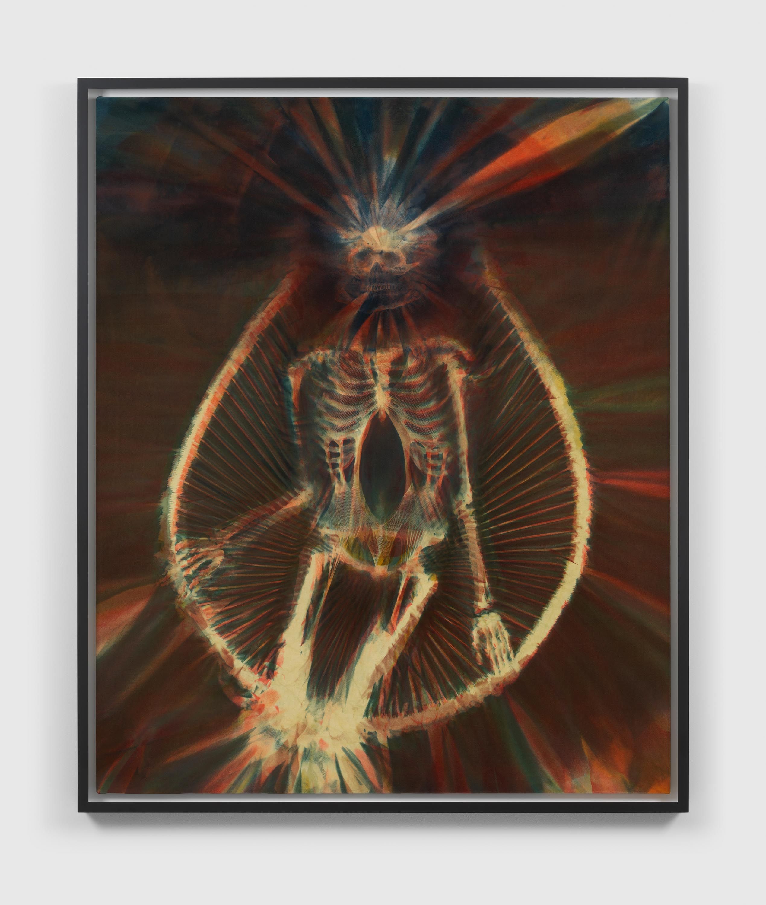 A mixed media artwork by Andra Ursuţa, titled Uneasy Chair, 2021 to 2022.