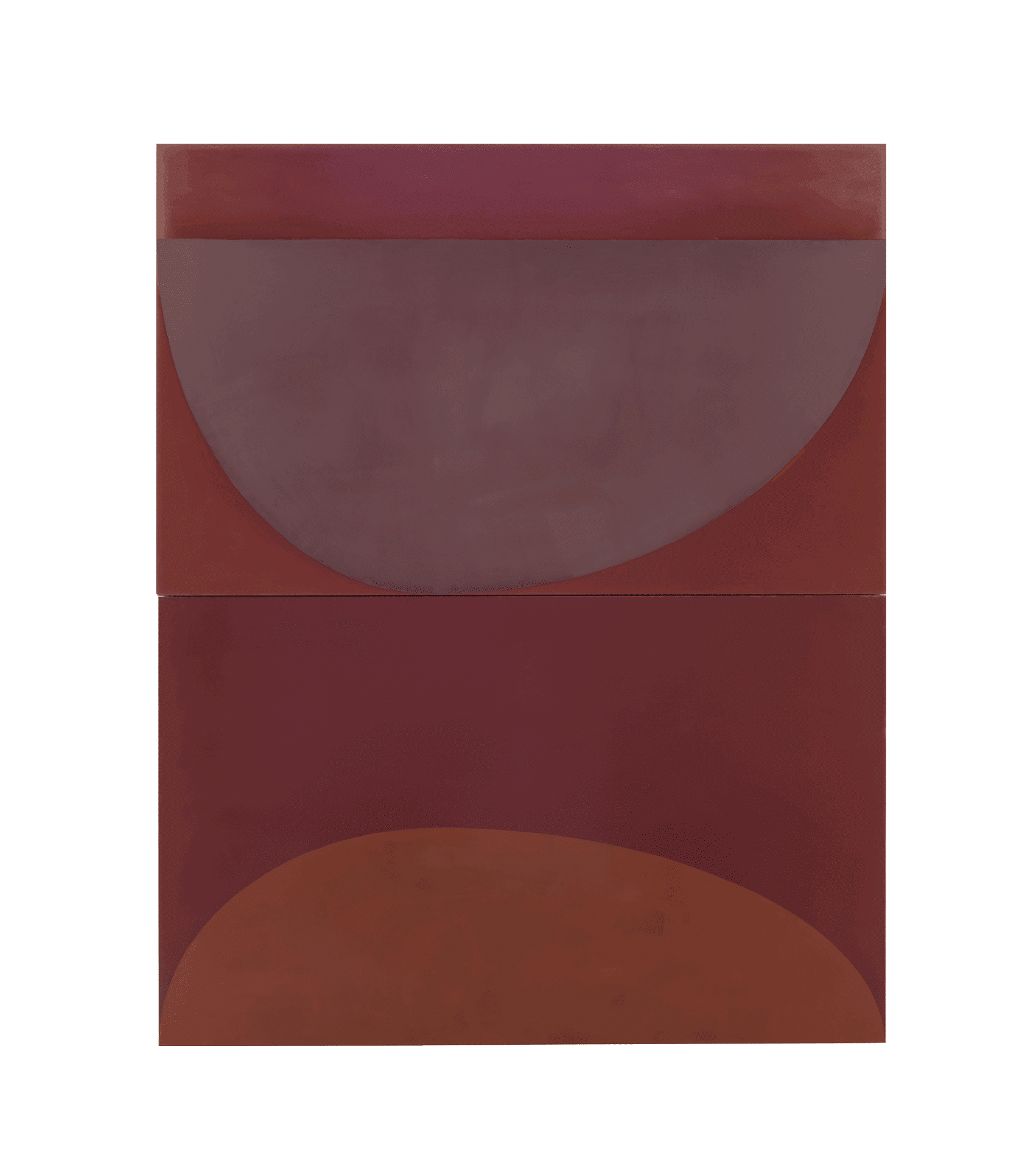 A painting by Suzan Frecon, titled DUST, dated 2014.