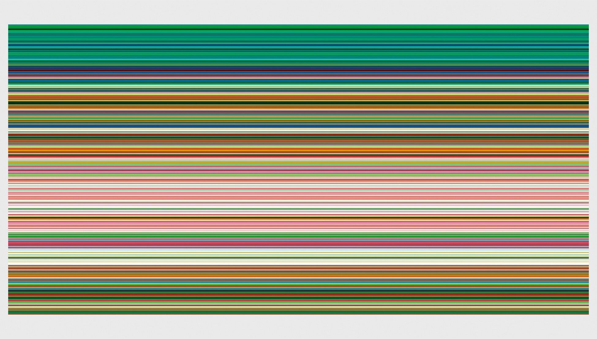 Detail of a work by Gerhard Richter