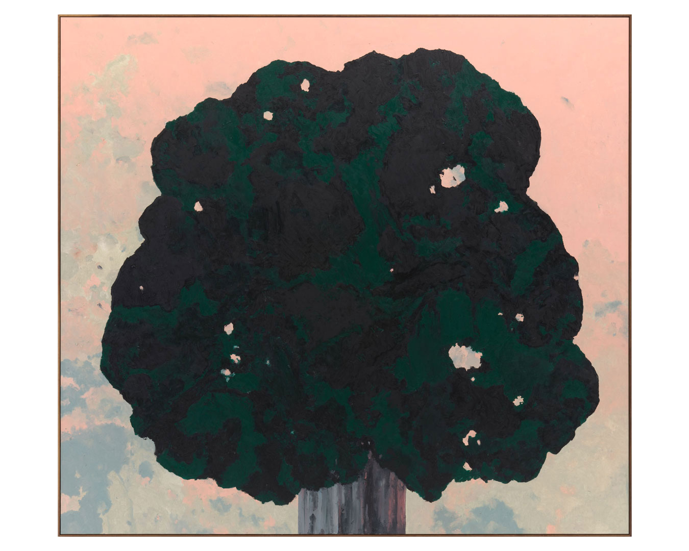 An untitled painting by Harold Ancart, dated 2020.